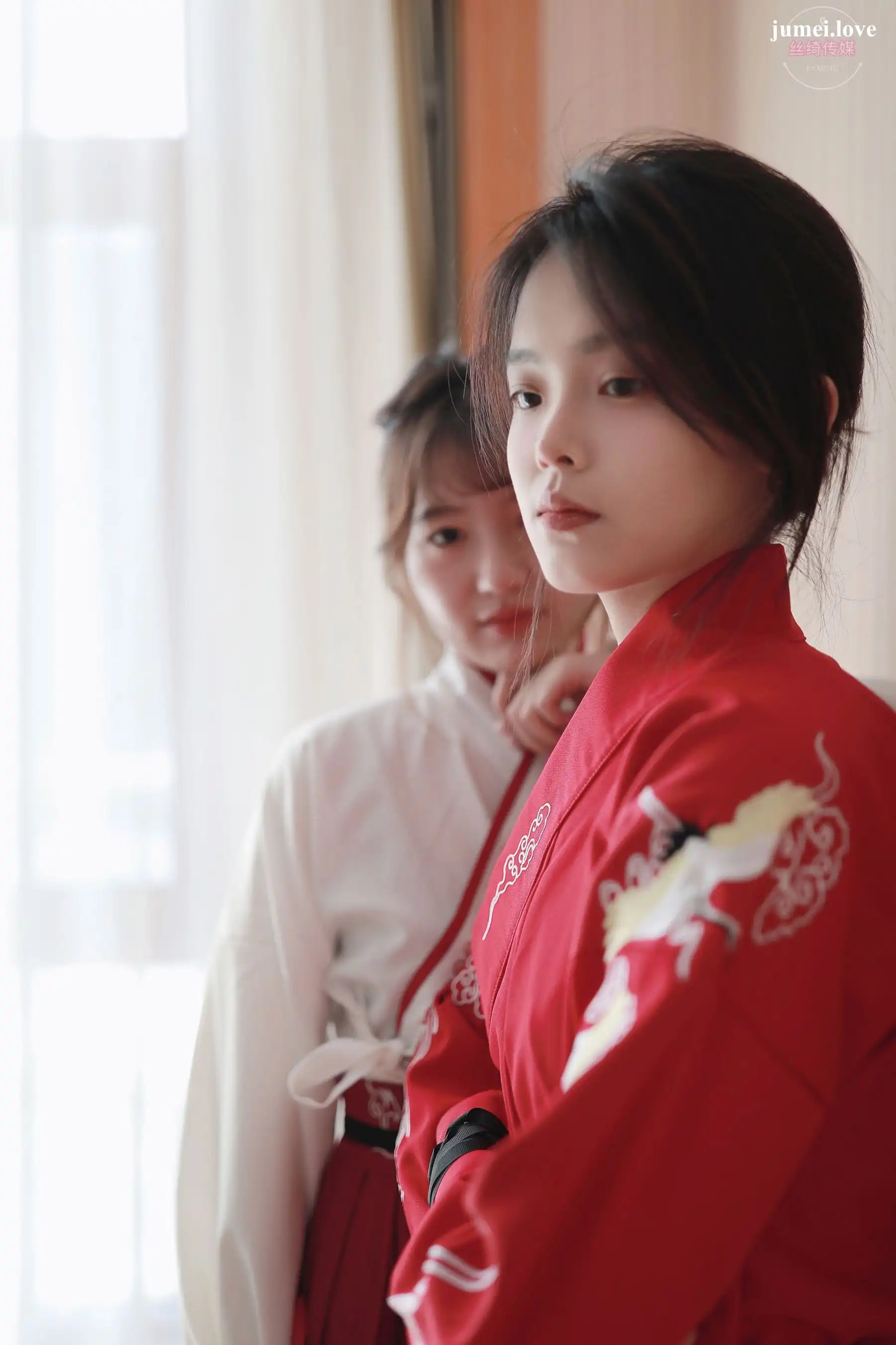 凡夫摄影 - 可菲&晓莲 红色古装汉服丝足 第23张