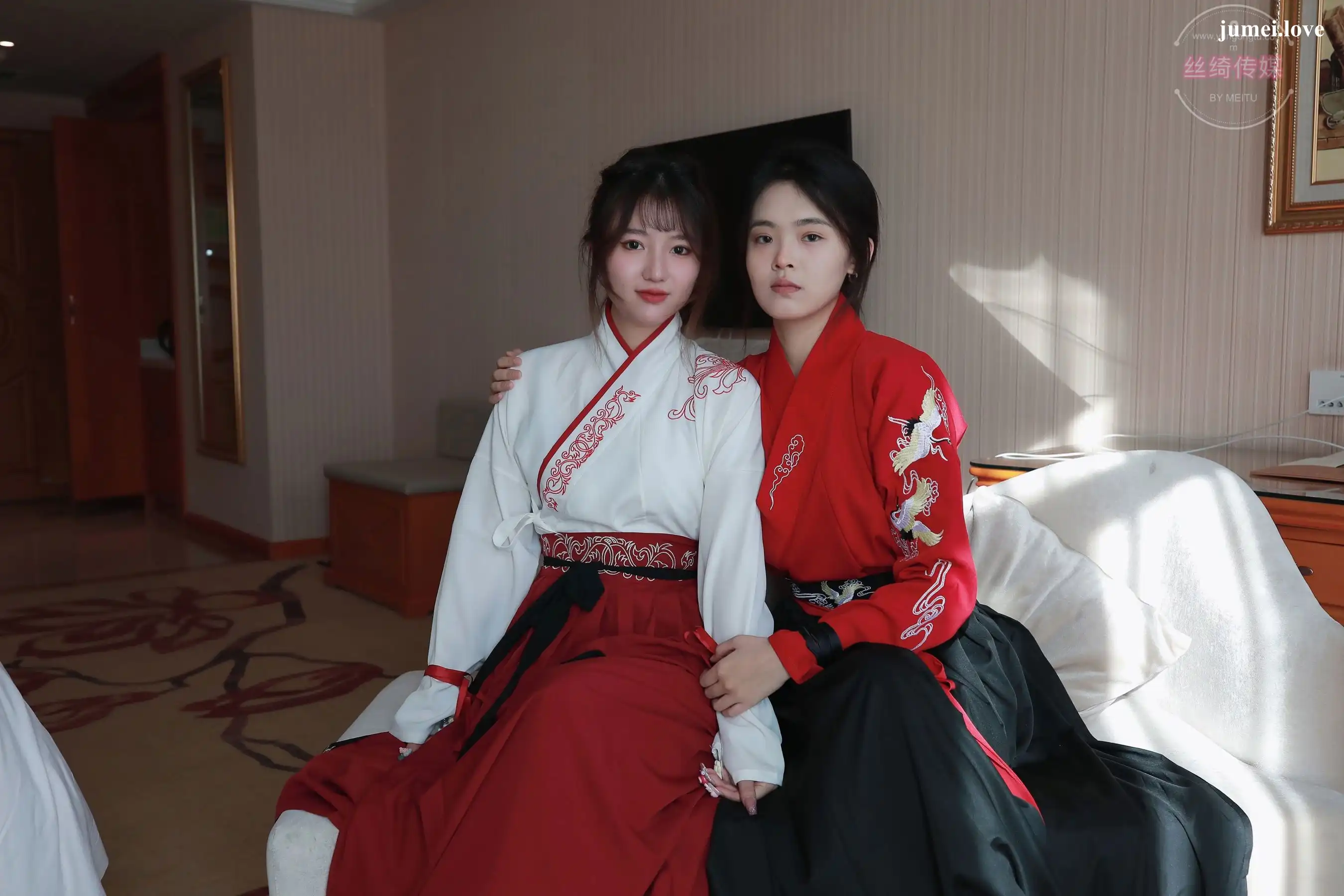 凡夫摄影 - 可菲&晓莲 红色古装汉服丝足 第24张