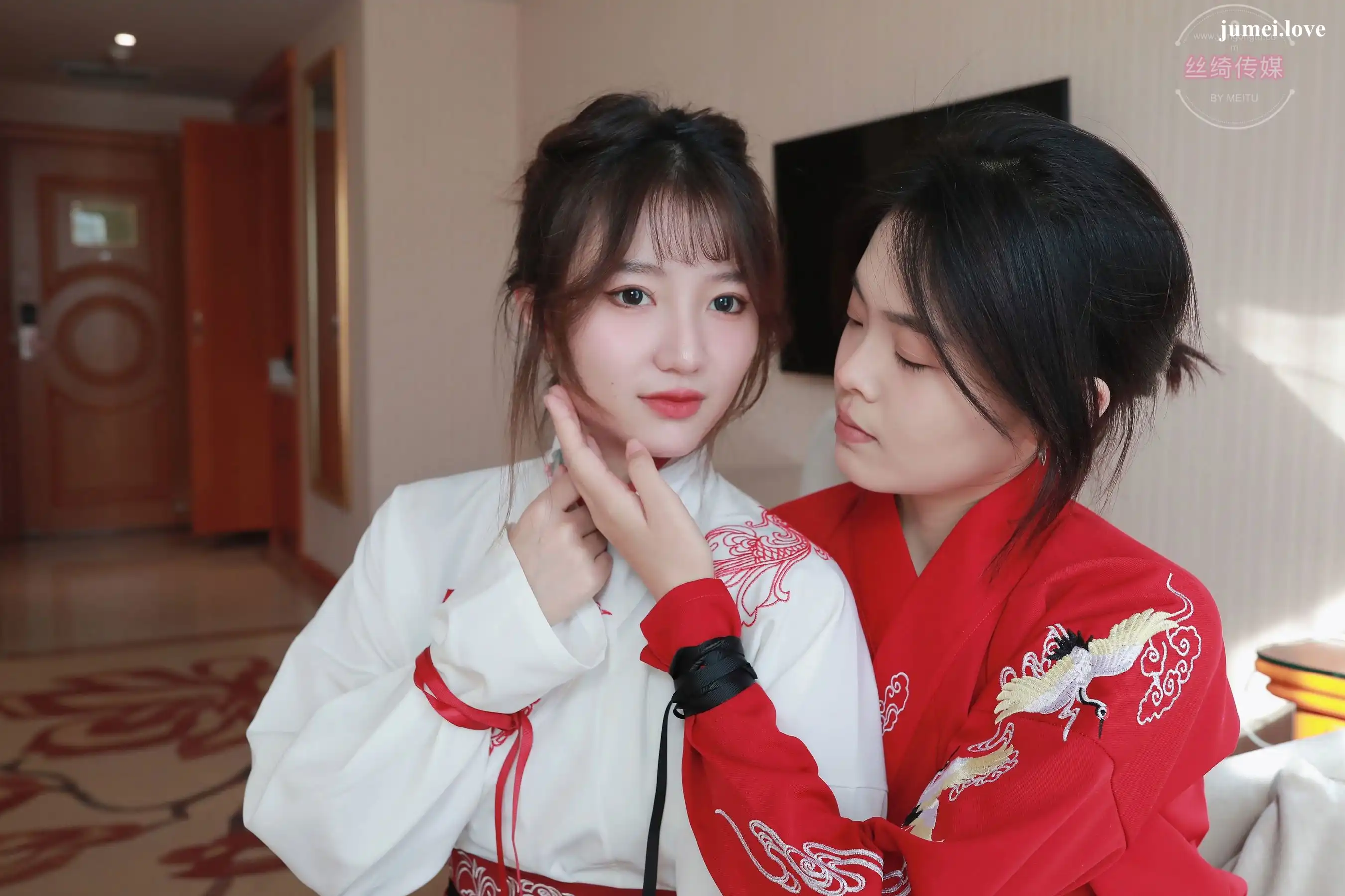 凡夫摄影 - 可菲&晓莲 红色古装汉服丝足 第29张