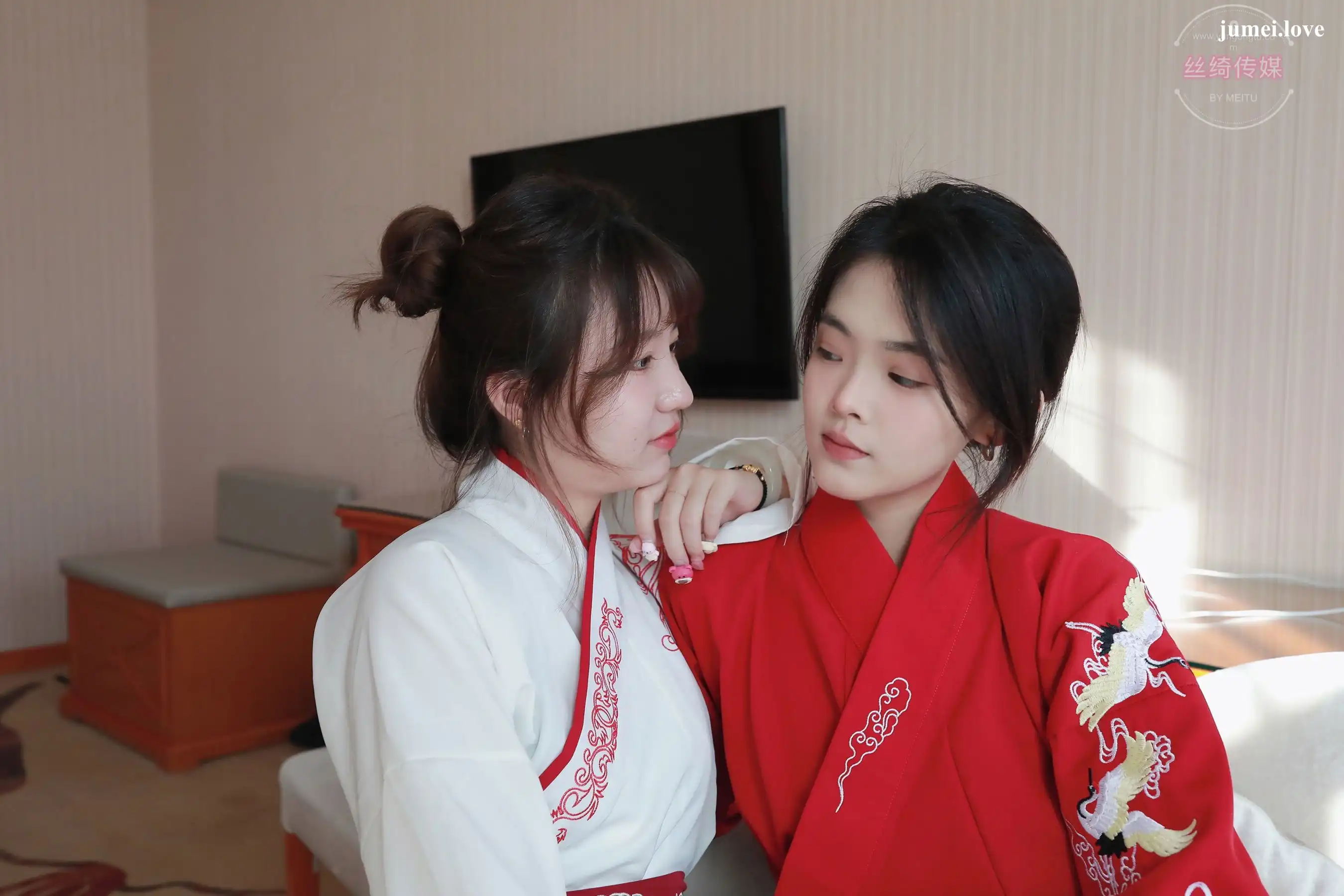凡夫摄影 - 可菲&晓莲 红色古装汉服丝足 第33张