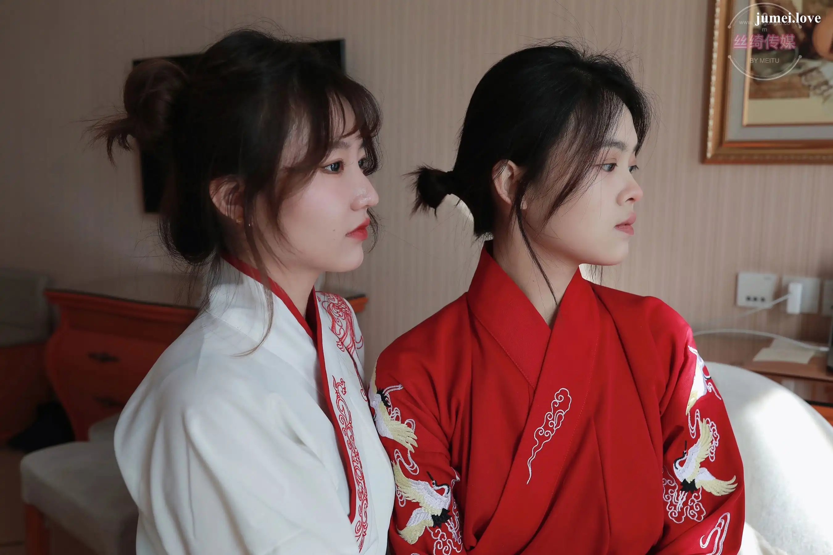 凡夫摄影 - 可菲&晓莲 红色古装汉服丝足 第35张