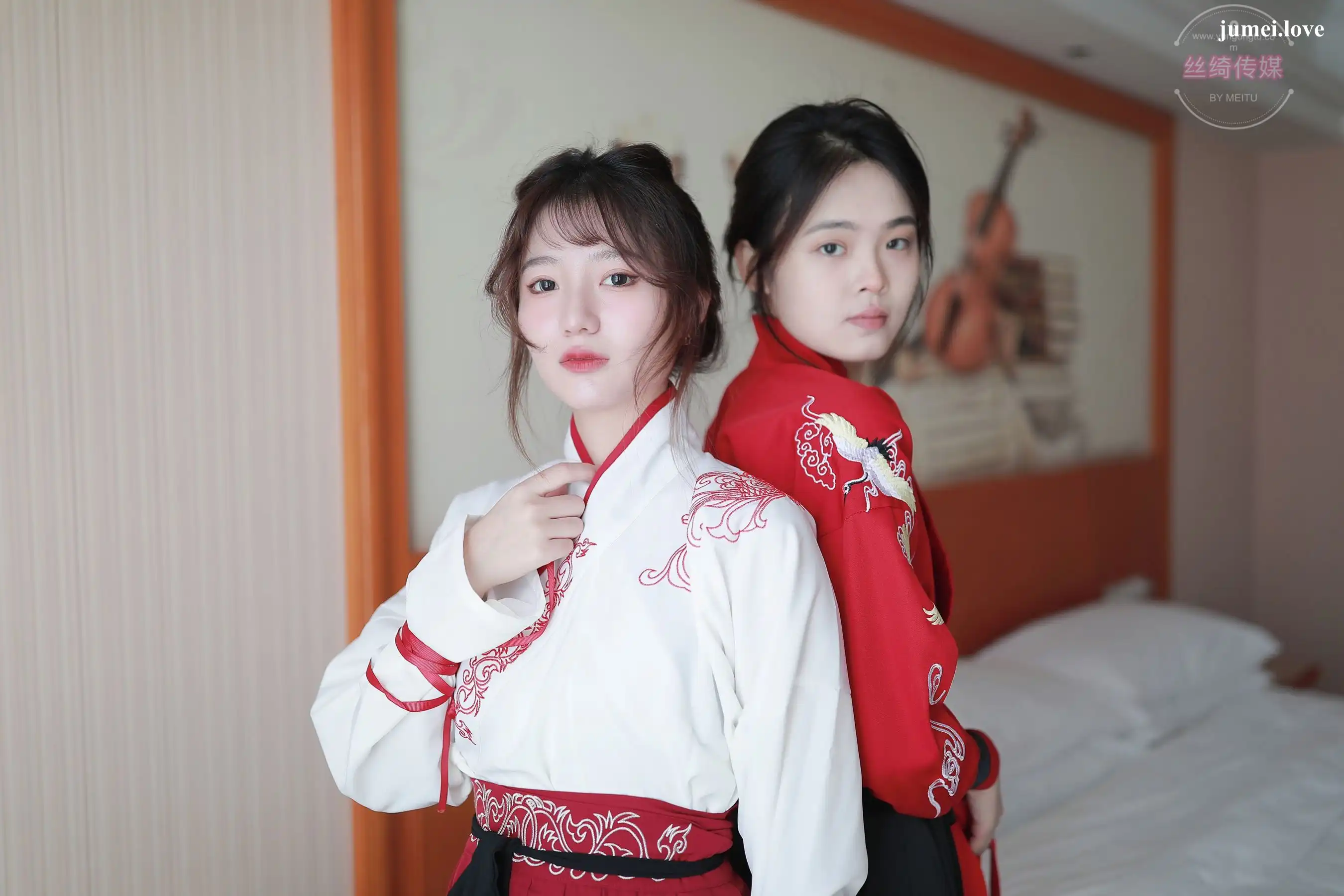 凡夫摄影 - 可菲&晓莲 红色古装汉服丝足 第6张