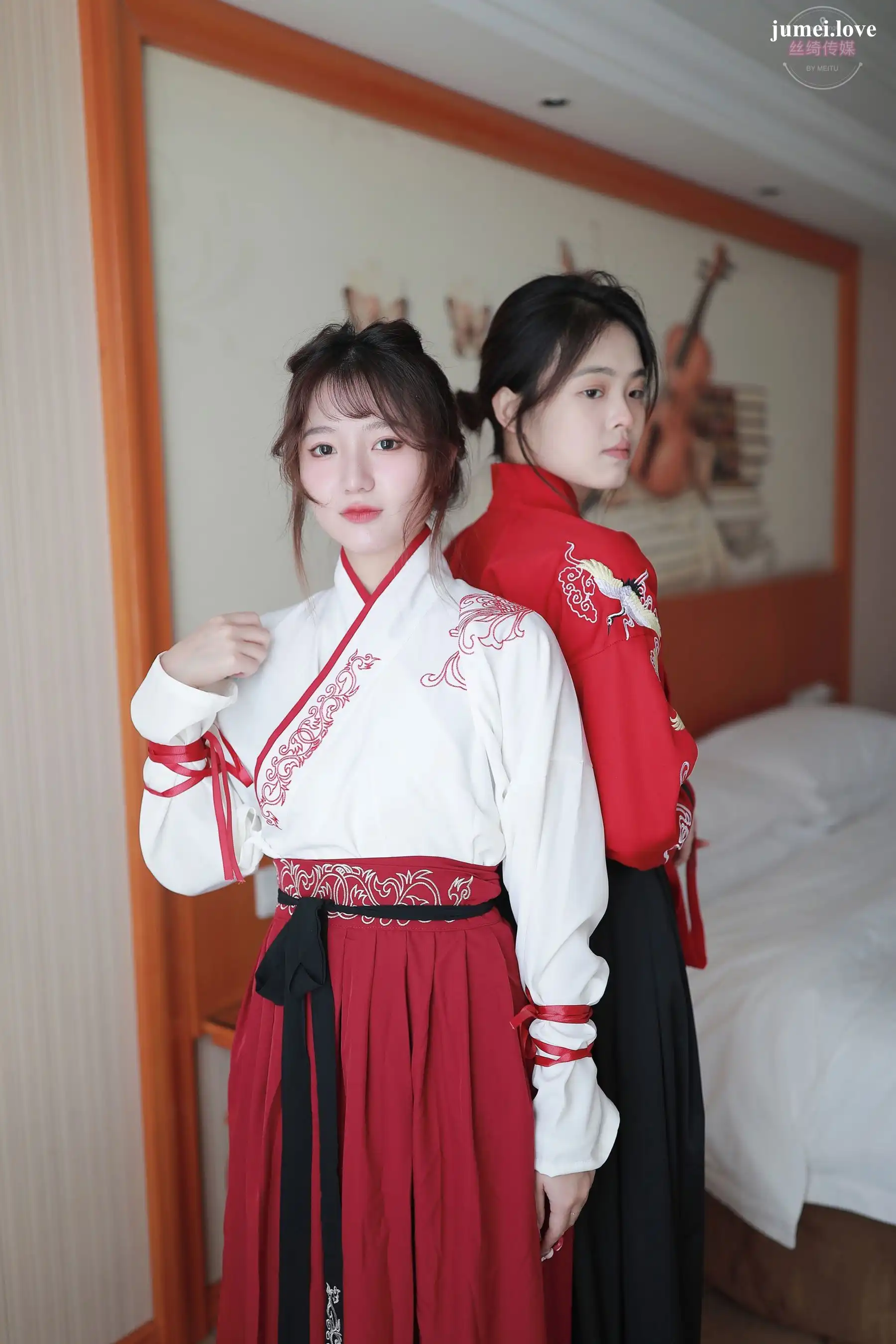 凡夫摄影 - 可菲&晓莲 红色古装汉服丝足 第7张