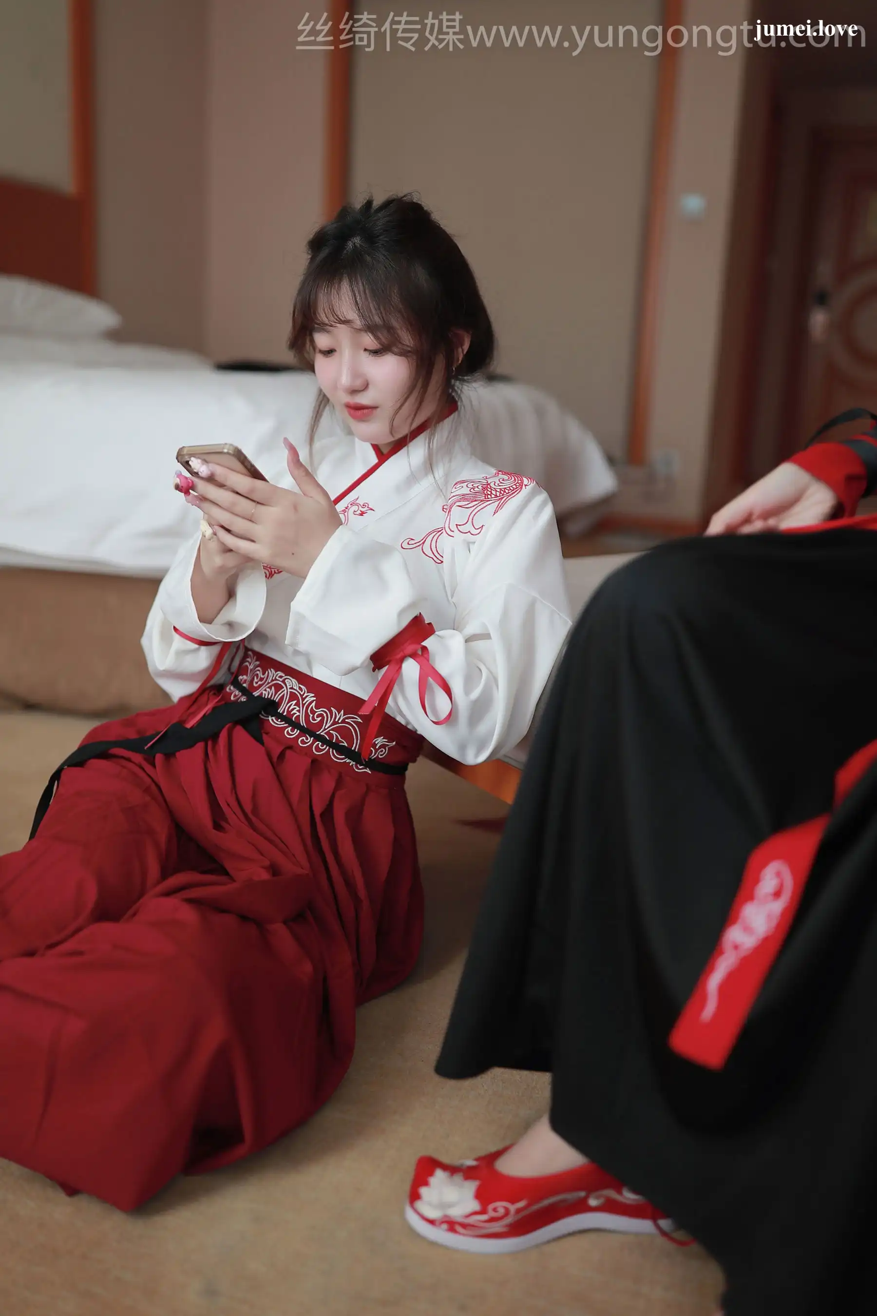 凡夫摄影 - 可菲&晓莲 红色古装汉服丝足 第72张