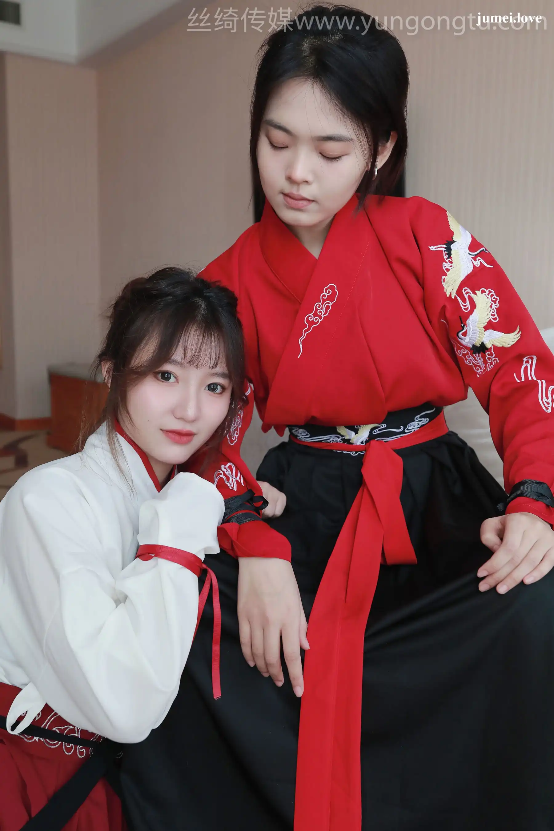 凡夫摄影 - 可菲&晓莲 红色古装汉服丝足 第76张