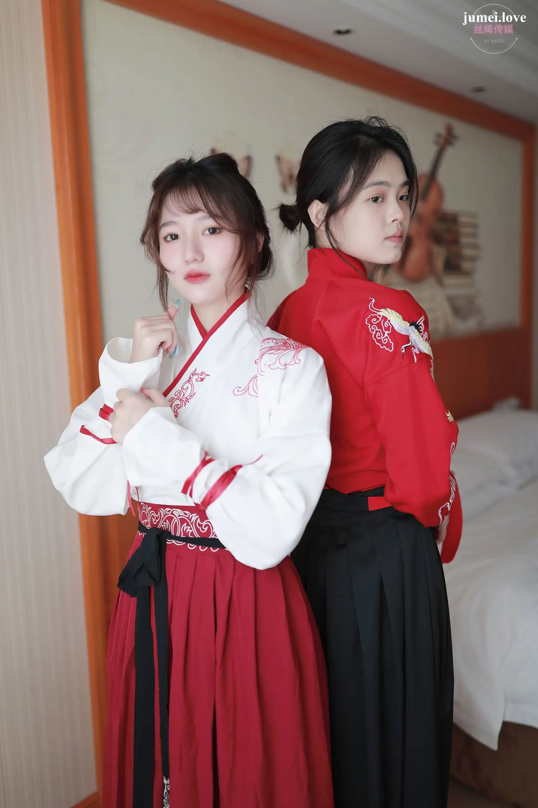 凡夫摄影 - 可菲&晓莲 红色古装汉服丝足 第8张