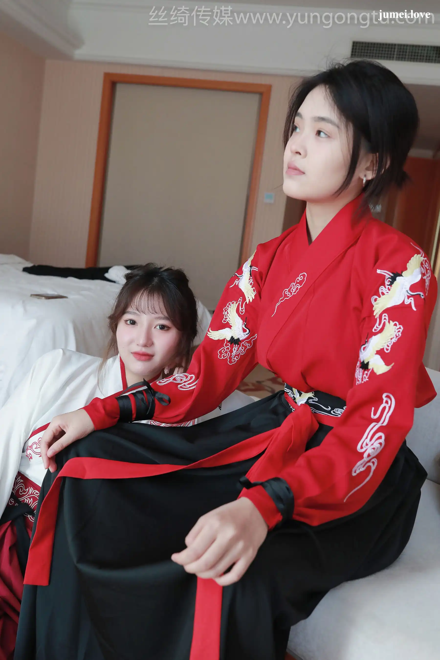 凡夫摄影 - 可菲&晓莲 红色古装汉服丝足 第81张