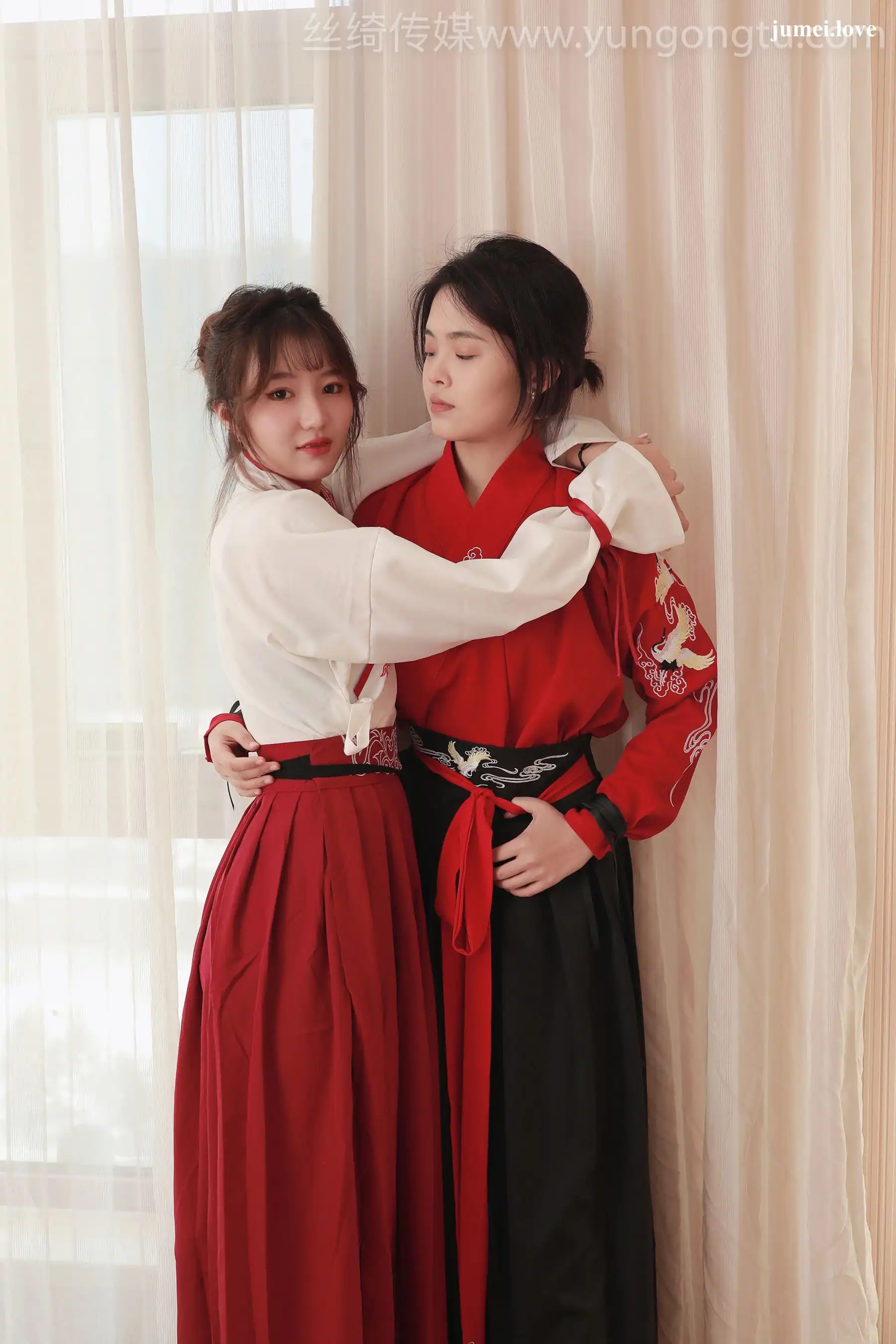 凡夫摄影 - 可菲&晓莲 红色古装汉服丝足 第93张