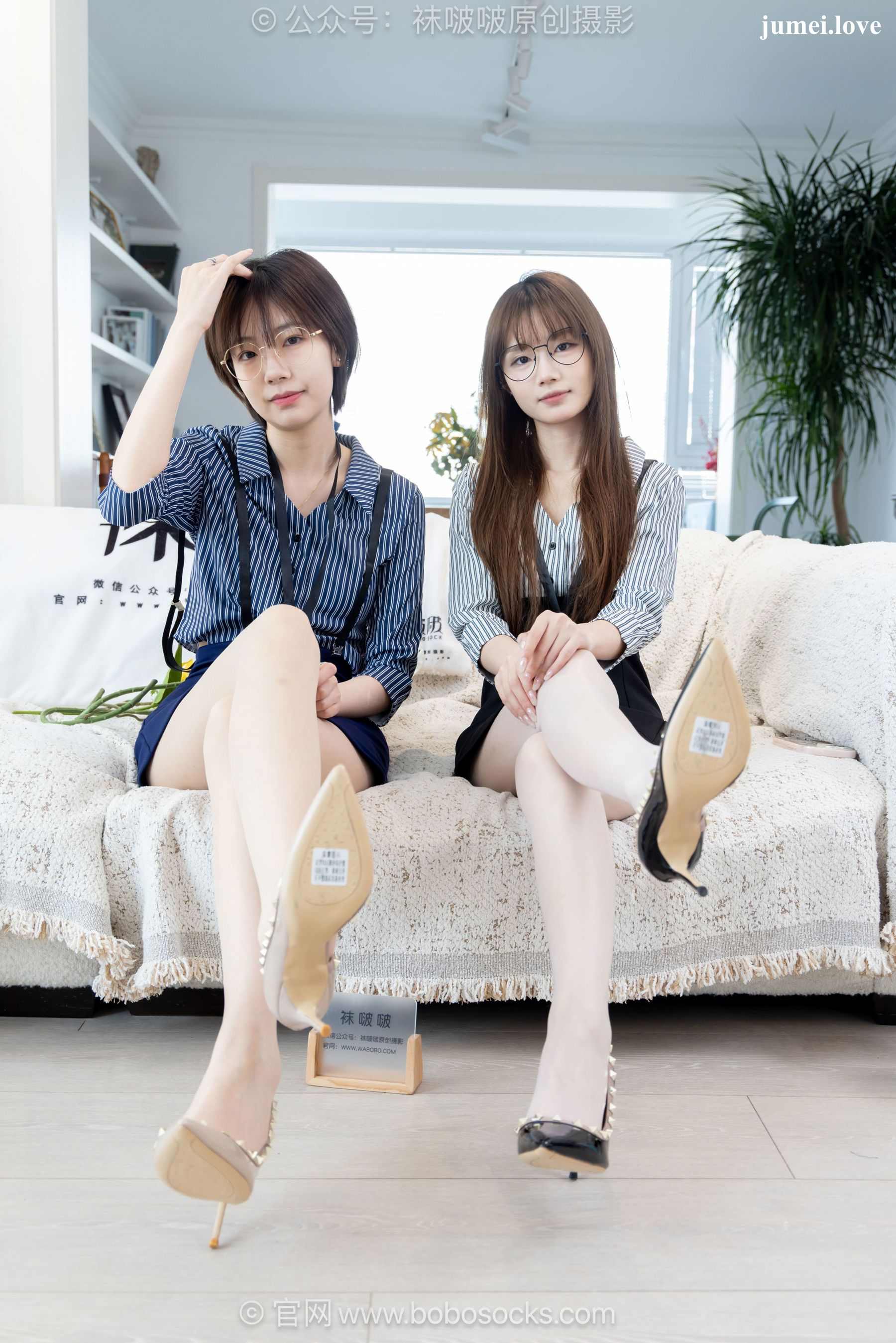 BoBoSocks袜啵啵 No.720 小甜豆&甜甜圈 - 高跟鞋、薄肉丝、油亮薄白丝 第46张