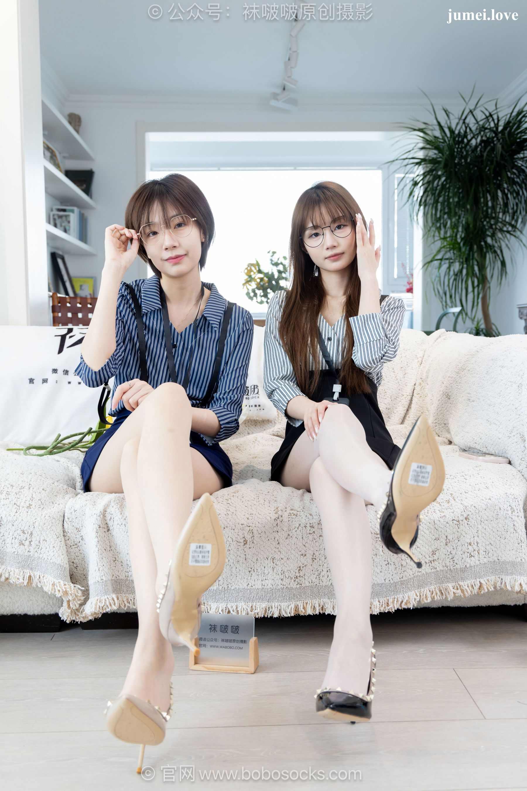 BoBoSocks袜啵啵 No.720 小甜豆&甜甜圈 - 高跟鞋、薄肉丝、油亮薄白丝 第57张