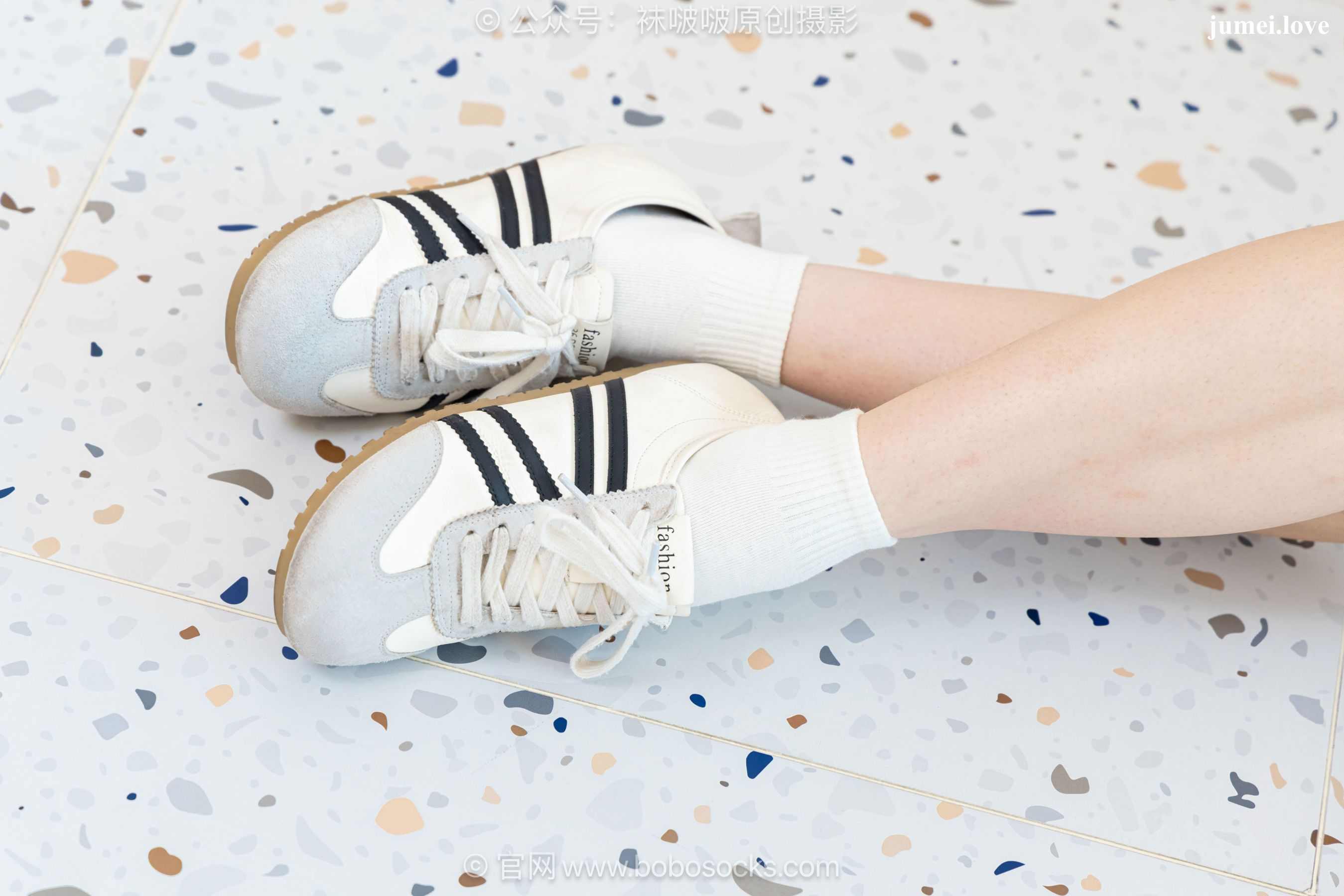 BoBoSocks袜啵啵 No.723 珍珠 - 德训鞋、纯白棉袜、裸足 第101张