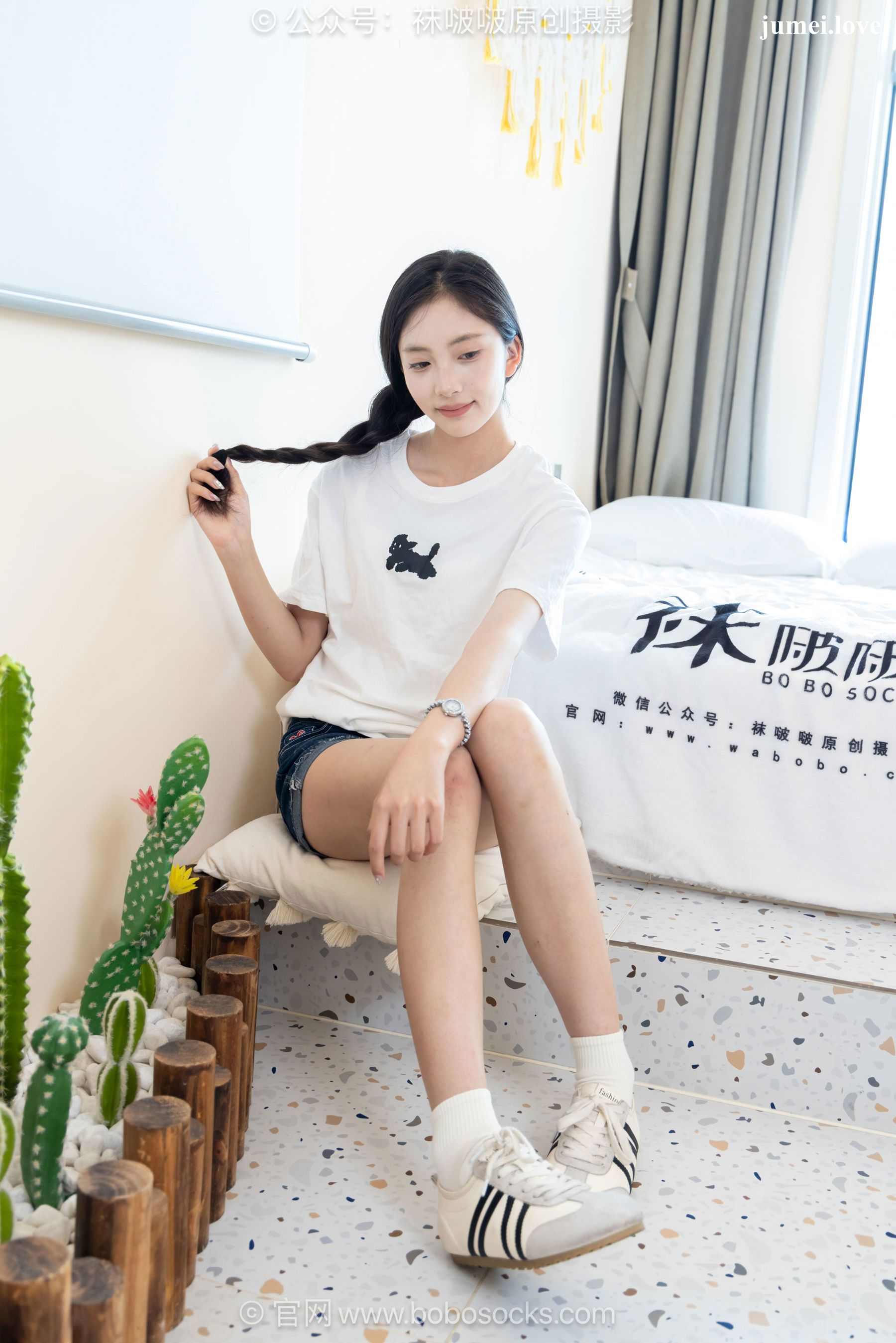BoBoSocks袜啵啵 No.723 珍珠 - 德训鞋、纯白棉袜、裸足 第107张