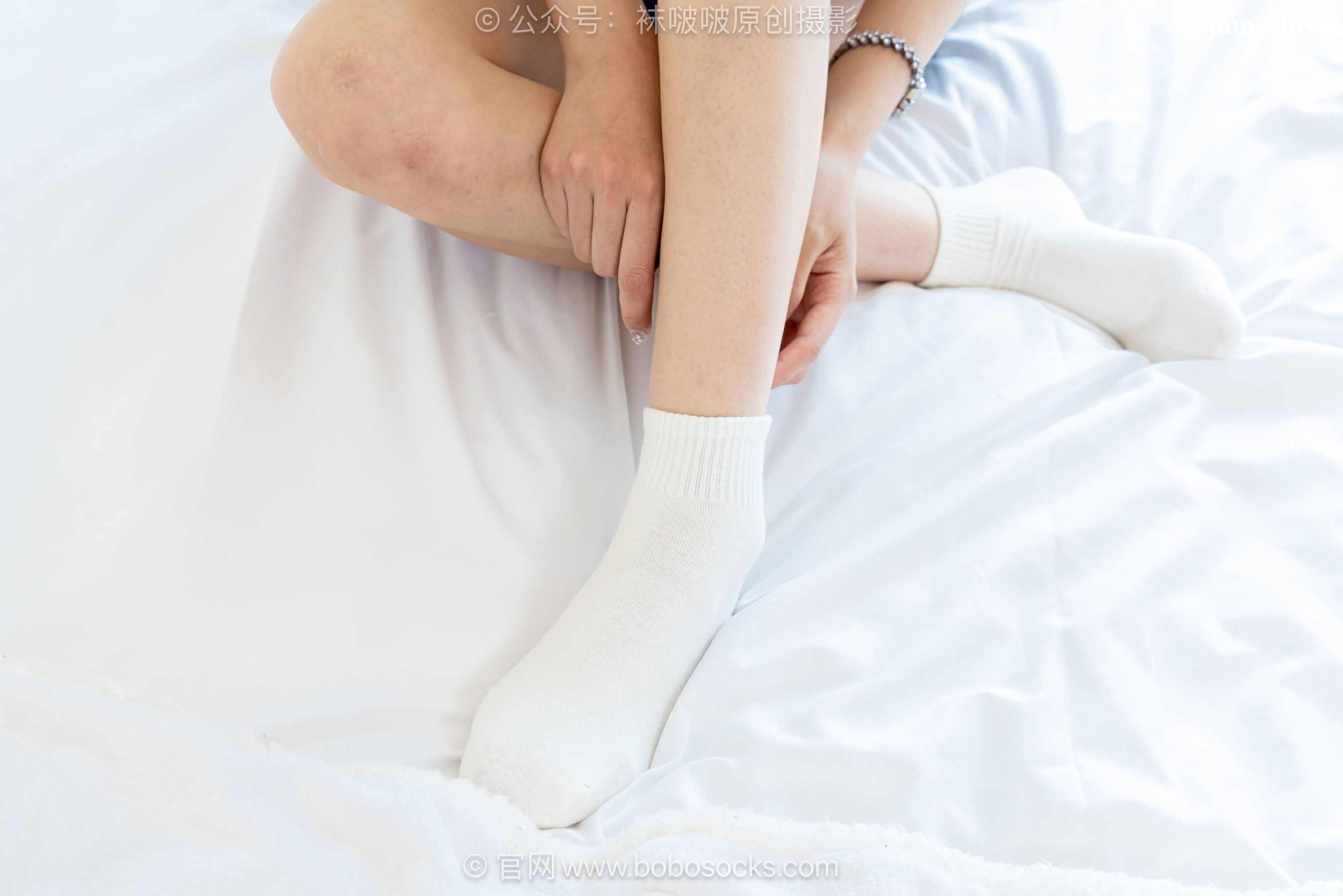 BoBoSocks袜啵啵 No.723 珍珠 - 德训鞋、纯白棉袜、裸足 第117张