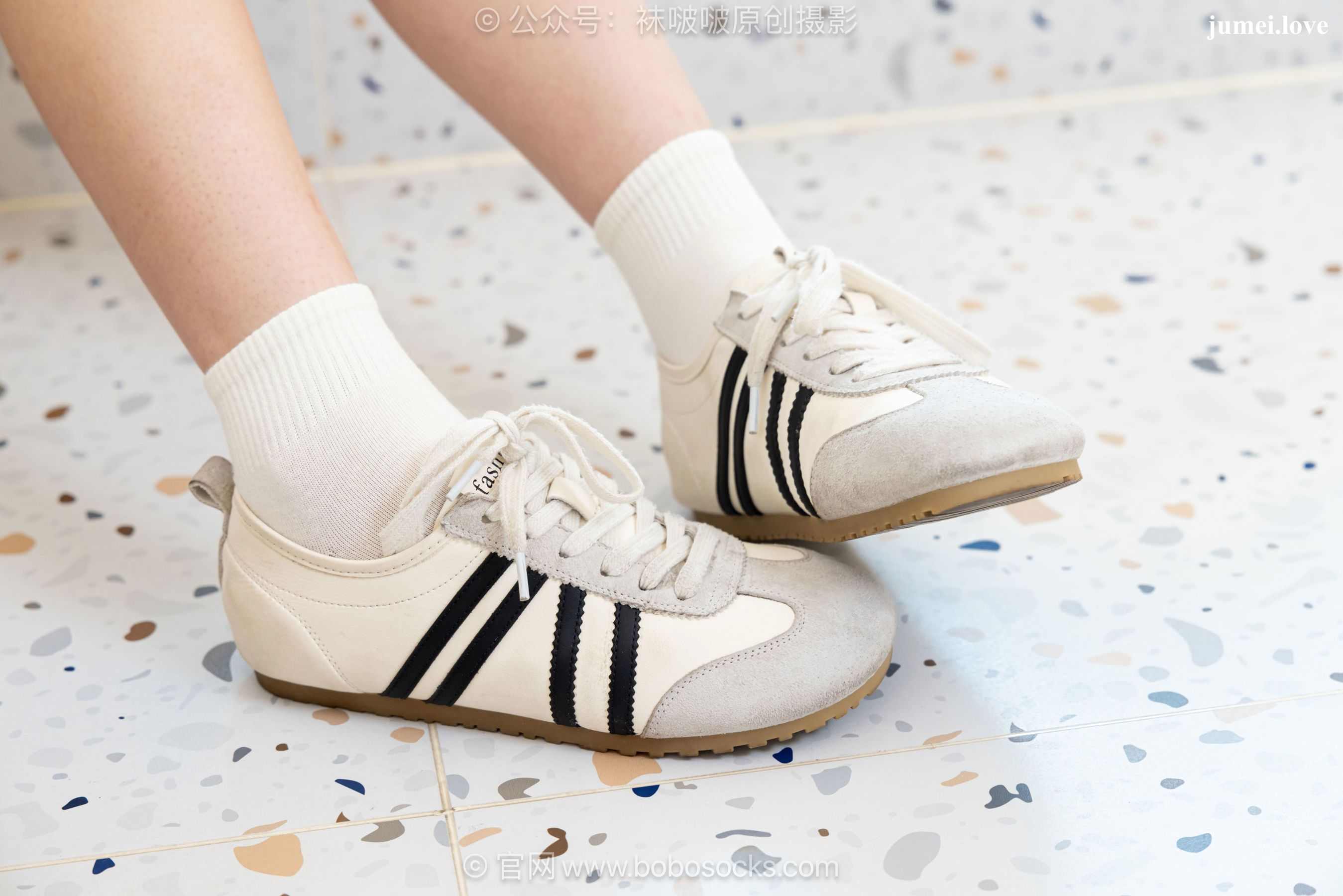 BoBoSocks袜啵啵 No.723 珍珠 - 德训鞋、纯白棉袜、裸足 第140张