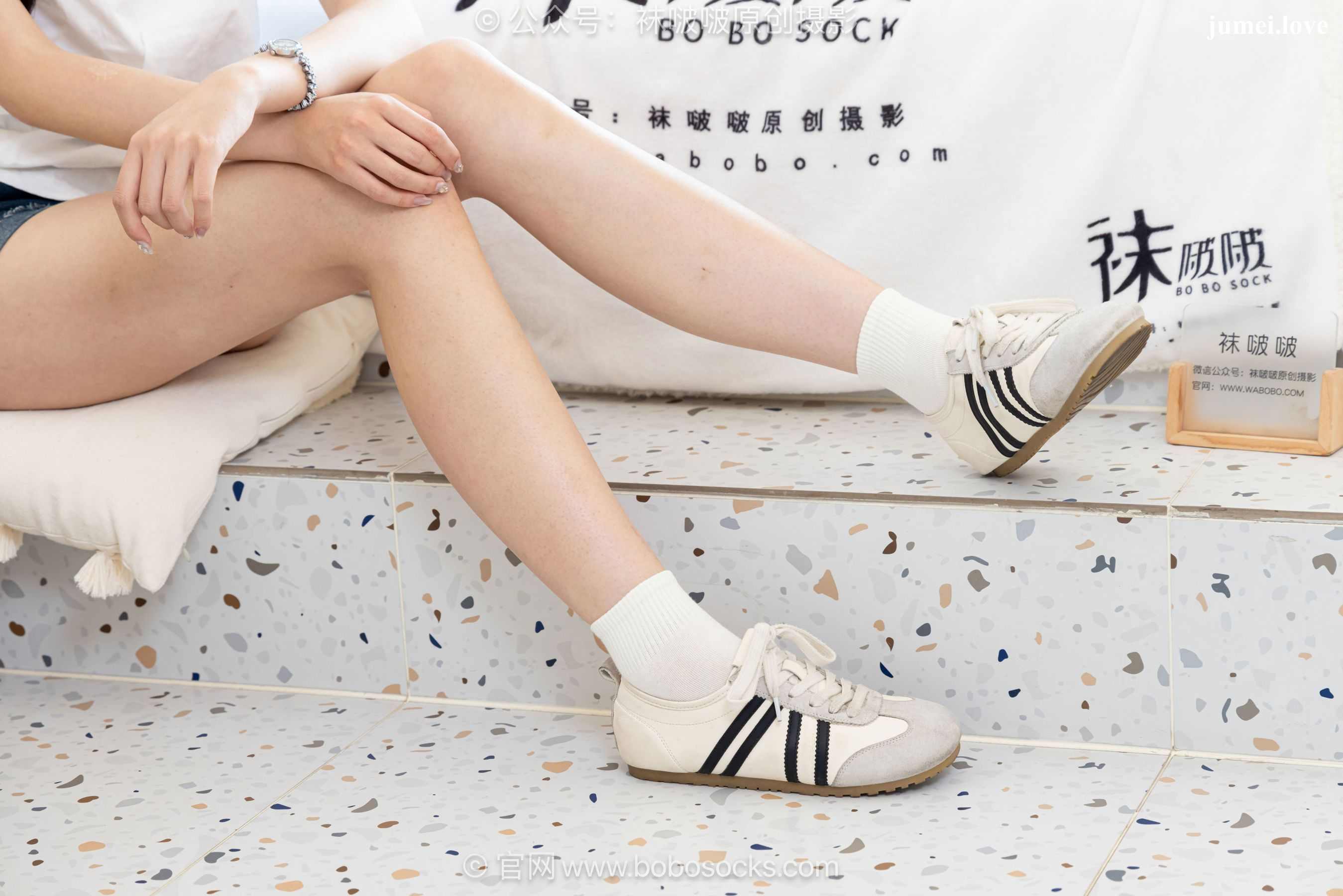 BoBoSocks袜啵啵 No.723 珍珠 - 德训鞋、纯白棉袜、裸足 第65张
