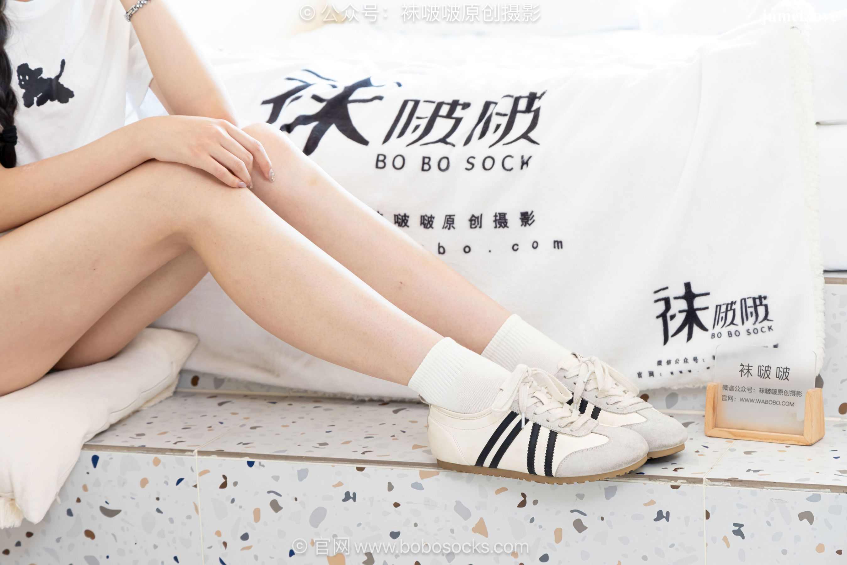 BoBoSocks袜啵啵 No.723 珍珠 - 德训鞋、纯白棉袜、裸足 第66张