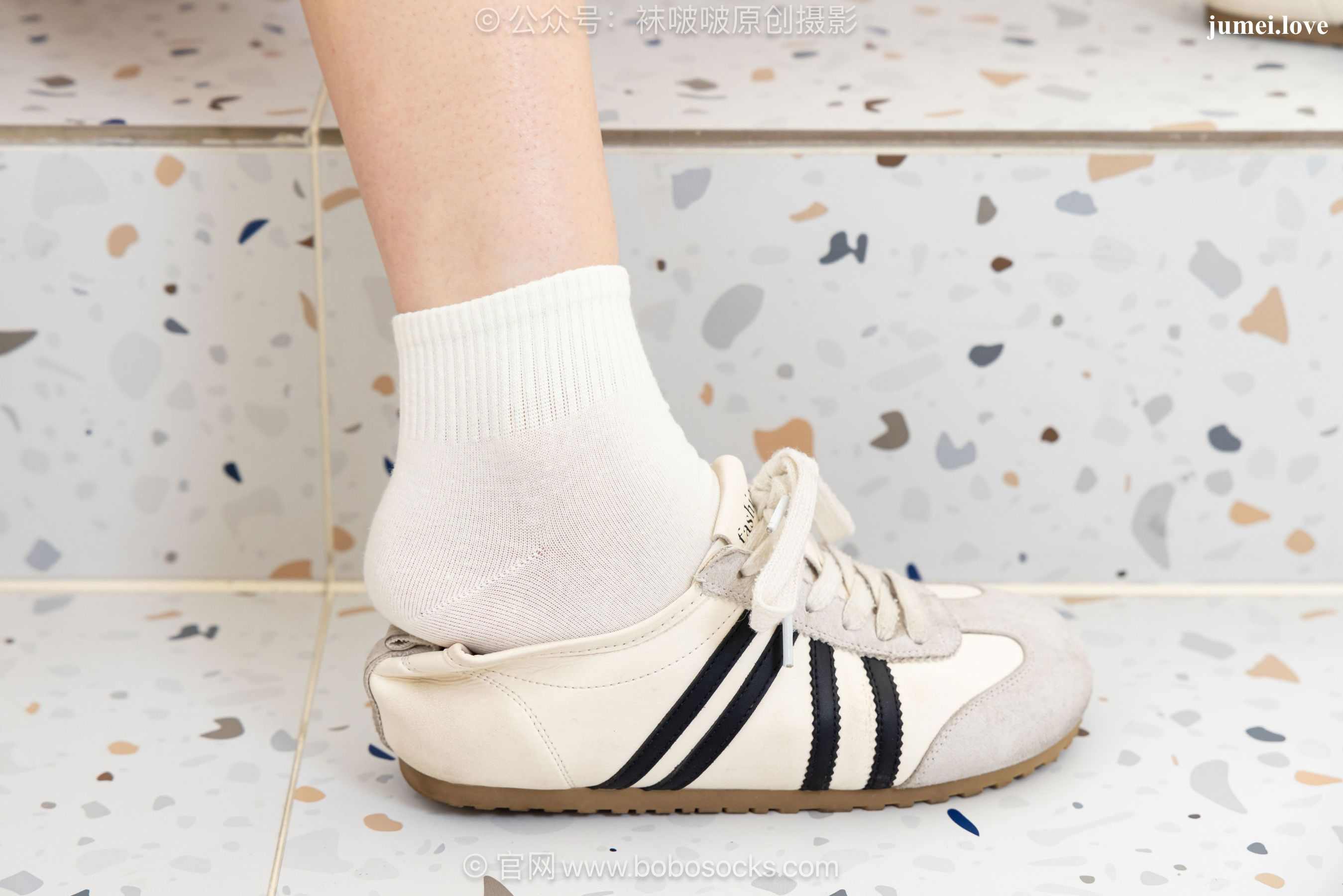 BoBoSocks袜啵啵 No.723 珍珠 - 德训鞋、纯白棉袜、裸足 第68张