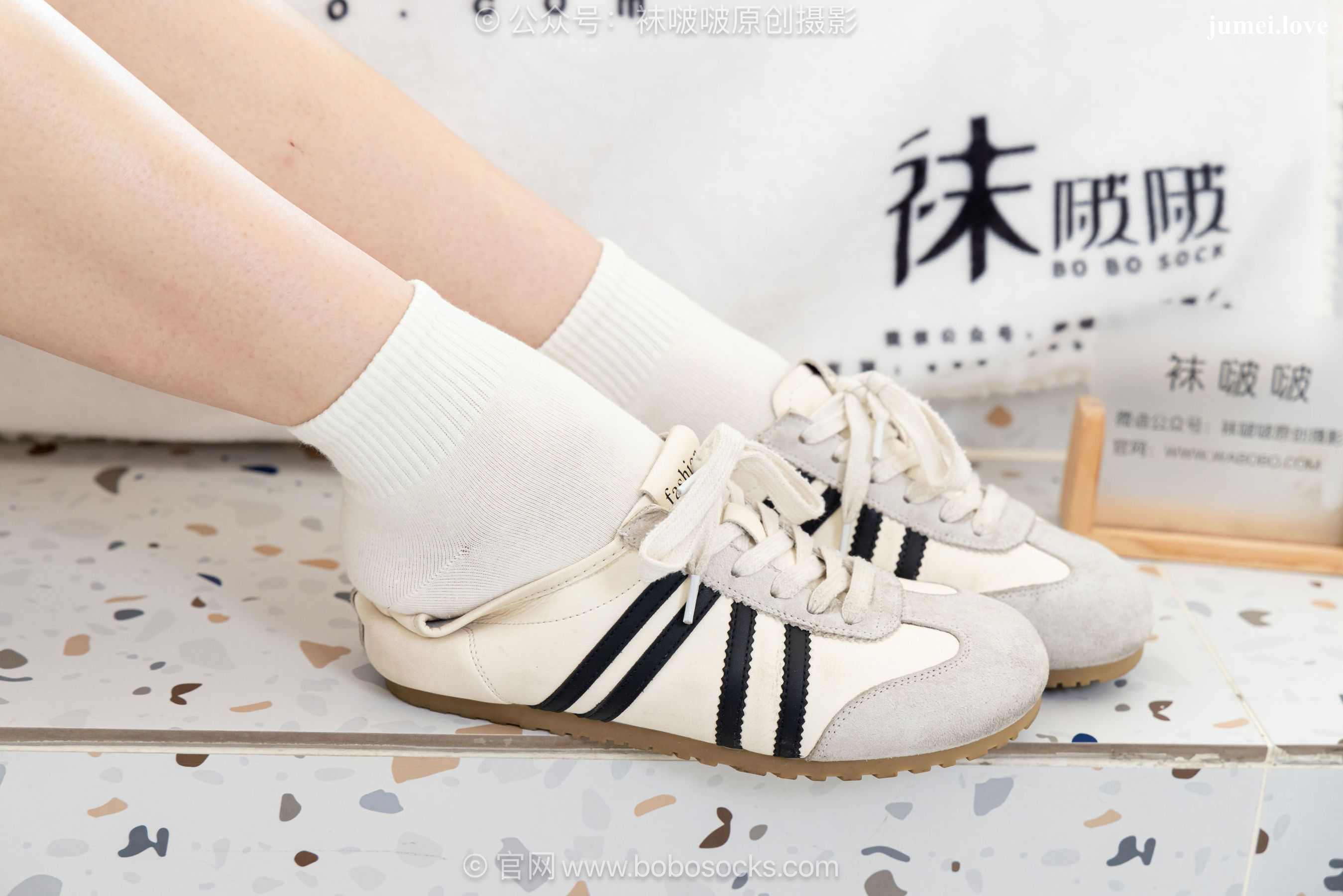 BoBoSocks袜啵啵 No.723 珍珠 - 德训鞋、纯白棉袜、裸足 第69张