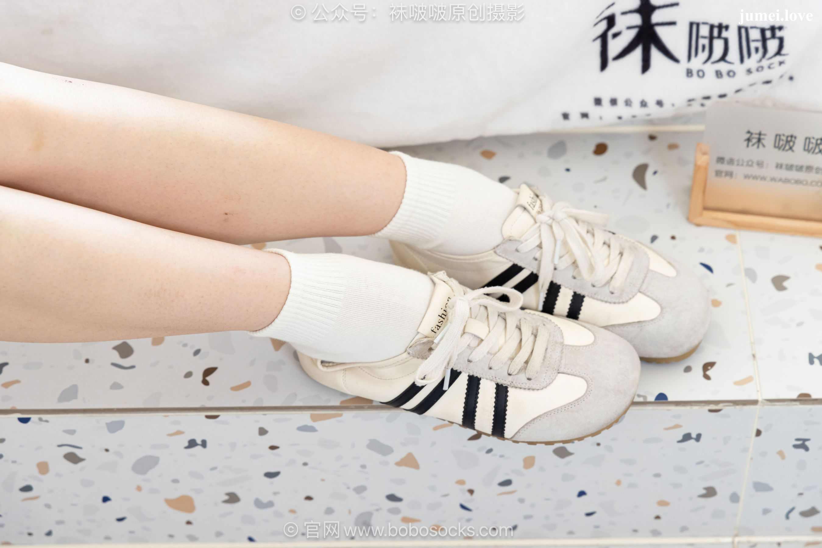 BoBoSocks袜啵啵 No.723 珍珠 - 德训鞋、纯白棉袜、裸足 第70张