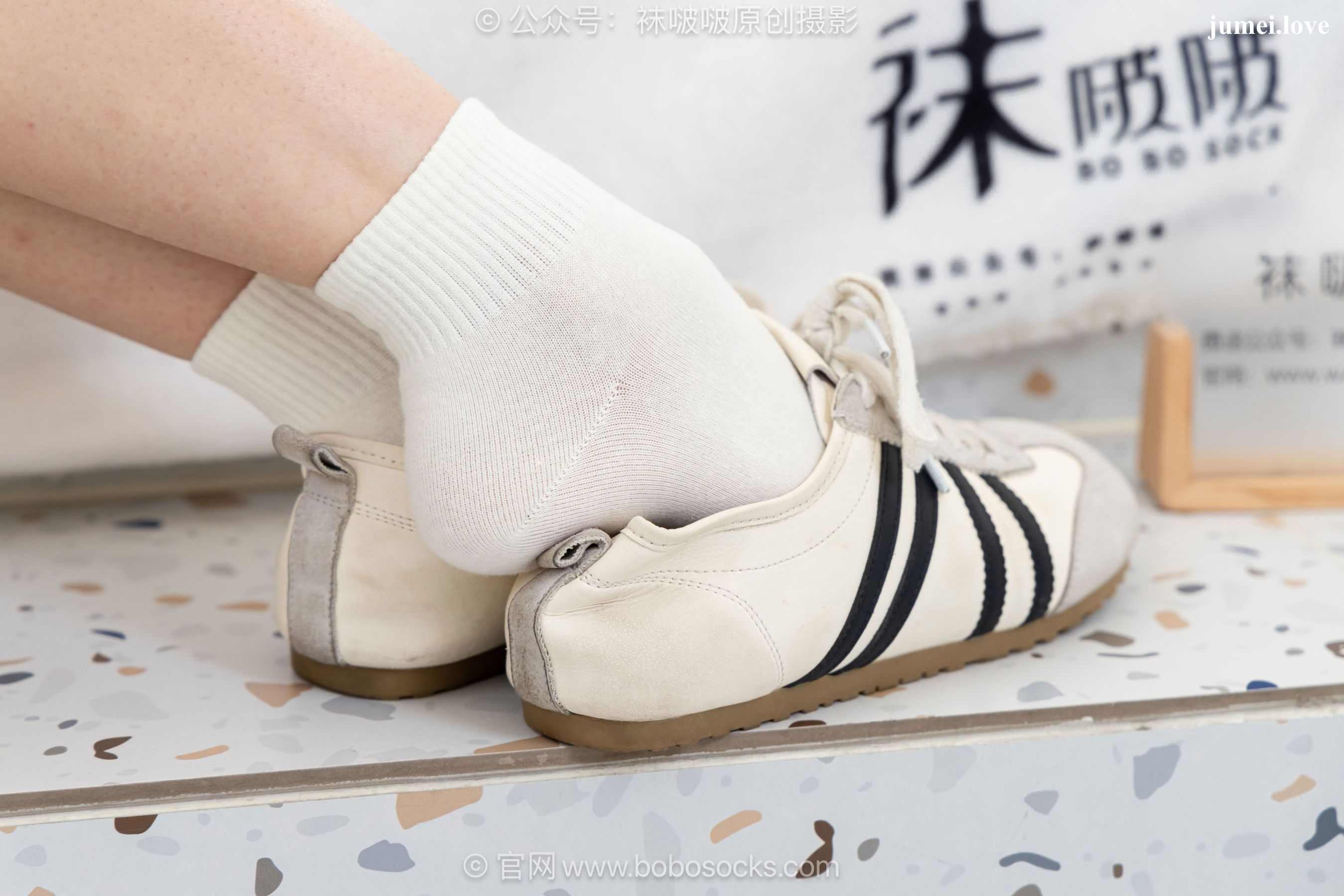 BoBoSocks袜啵啵 No.723 珍珠 - 德训鞋、纯白棉袜、裸足 第77张
