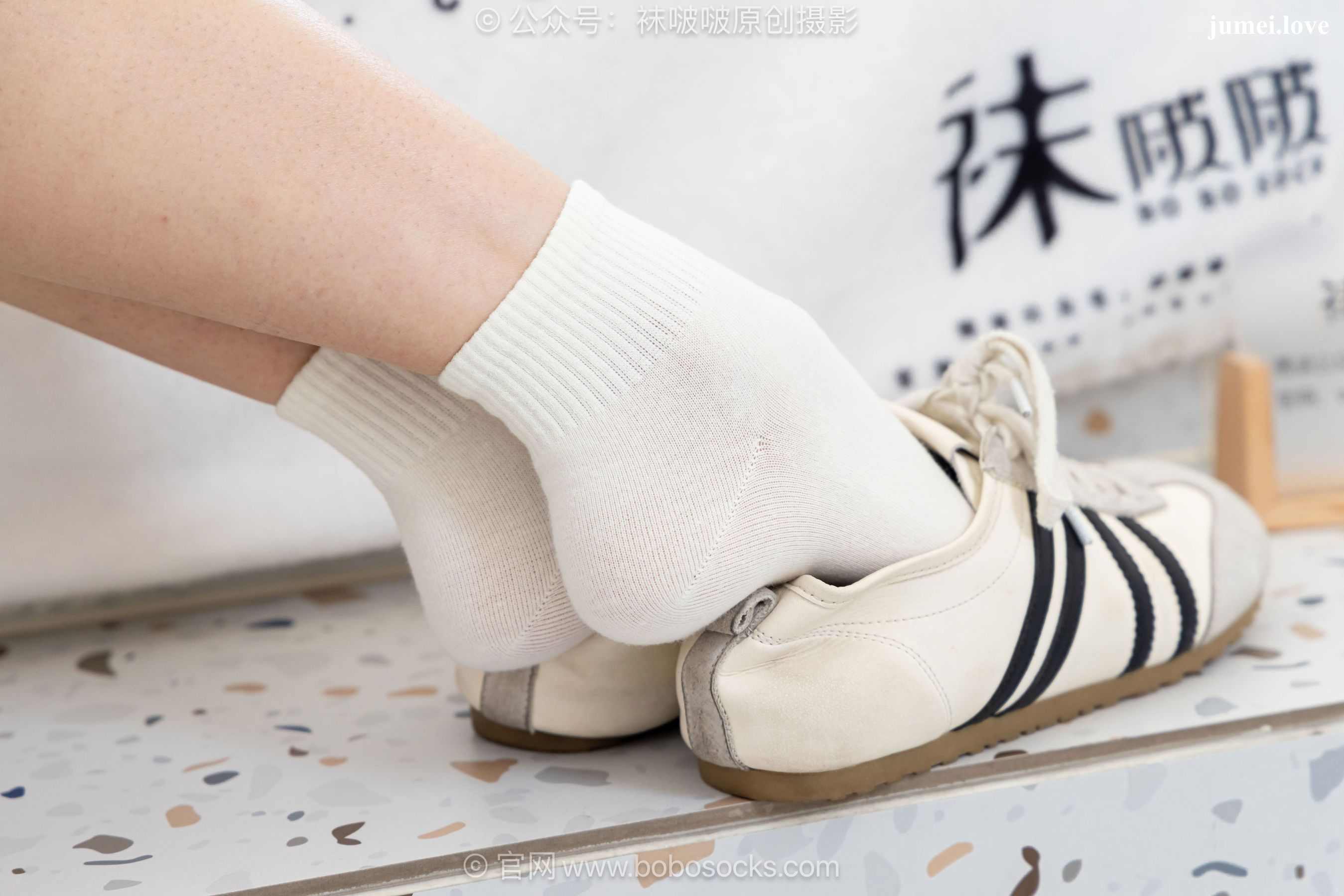 BoBoSocks袜啵啵 No.723 珍珠 - 德训鞋、纯白棉袜、裸足 第78张