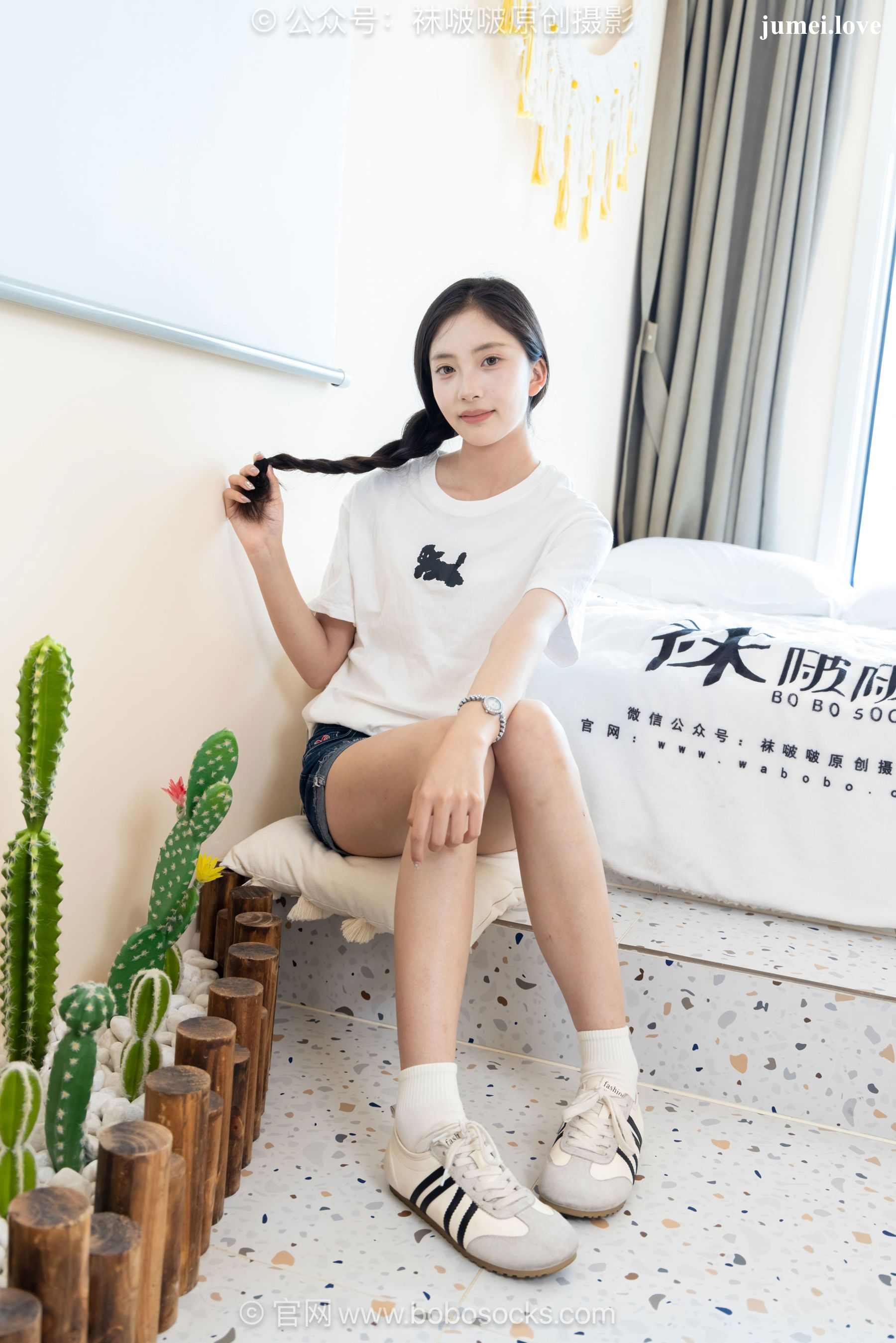 BoBoSocks袜啵啵 No.723 珍珠 - 德训鞋、纯白棉袜、裸足 第96张