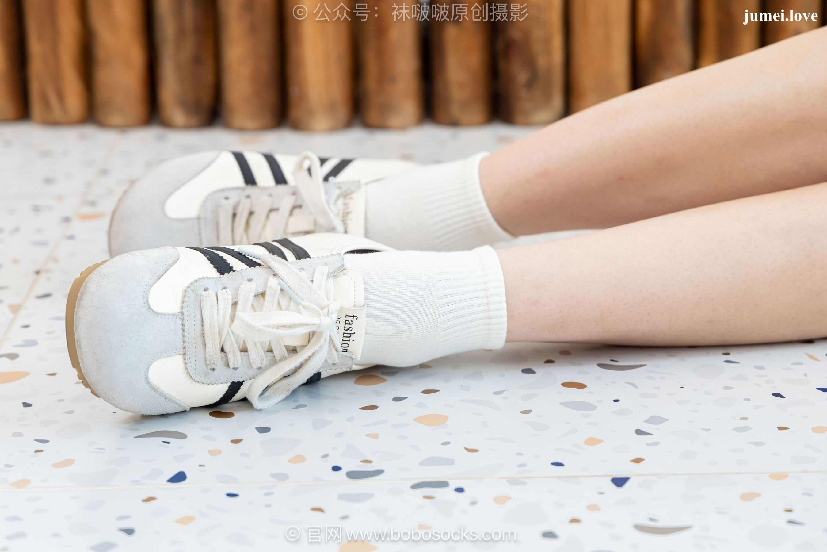 BoBoSocks袜啵啵 No.723 珍珠 - 德训鞋、纯白棉袜、裸足 第99张
