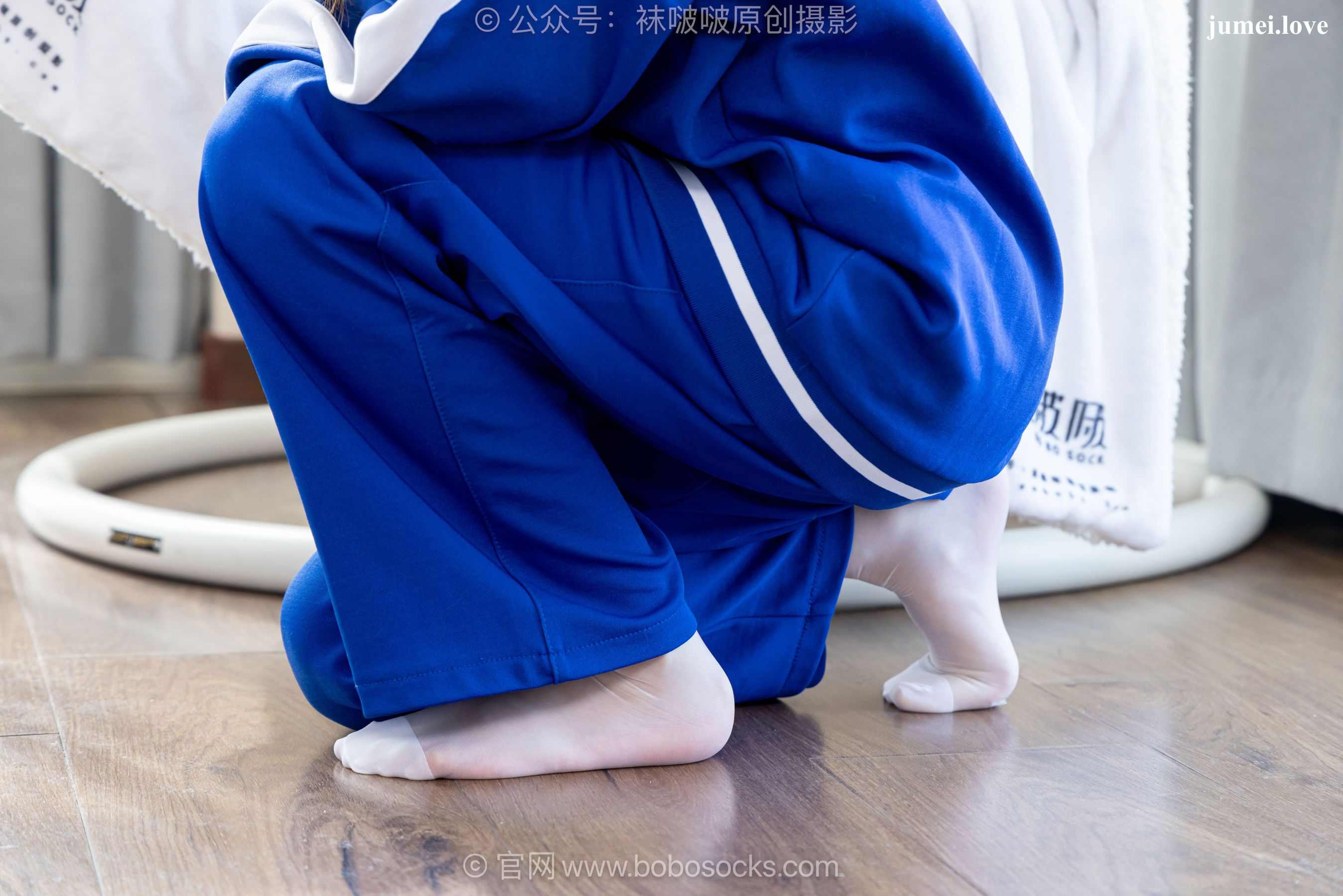 BoBoSocks袜啵啵 No.724 甜甜圈 - 白布鞋、薄白丝、裸足 第106张