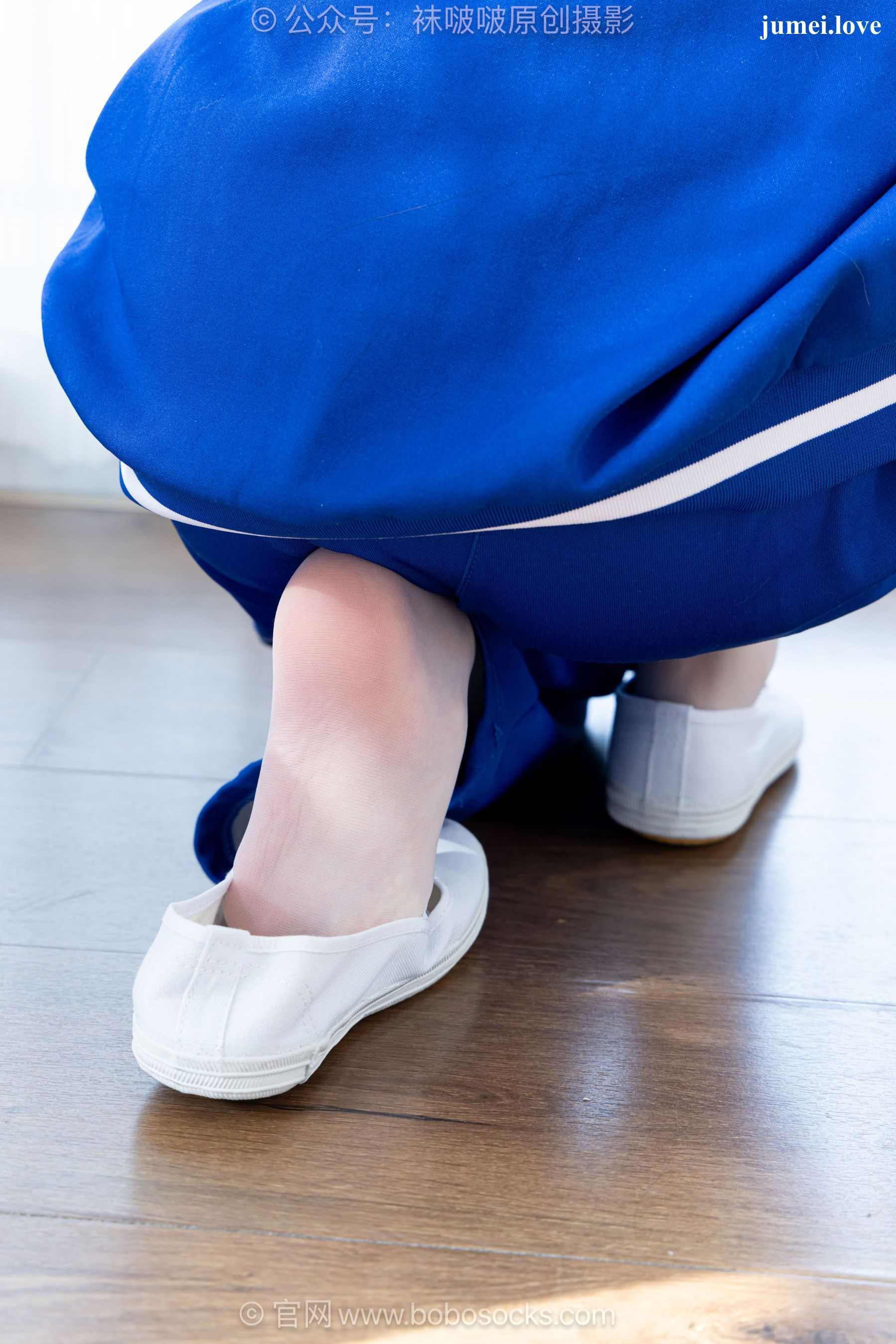 BoBoSocks袜啵啵 No.724 甜甜圈 - 白布鞋、薄白丝、裸足 第108张