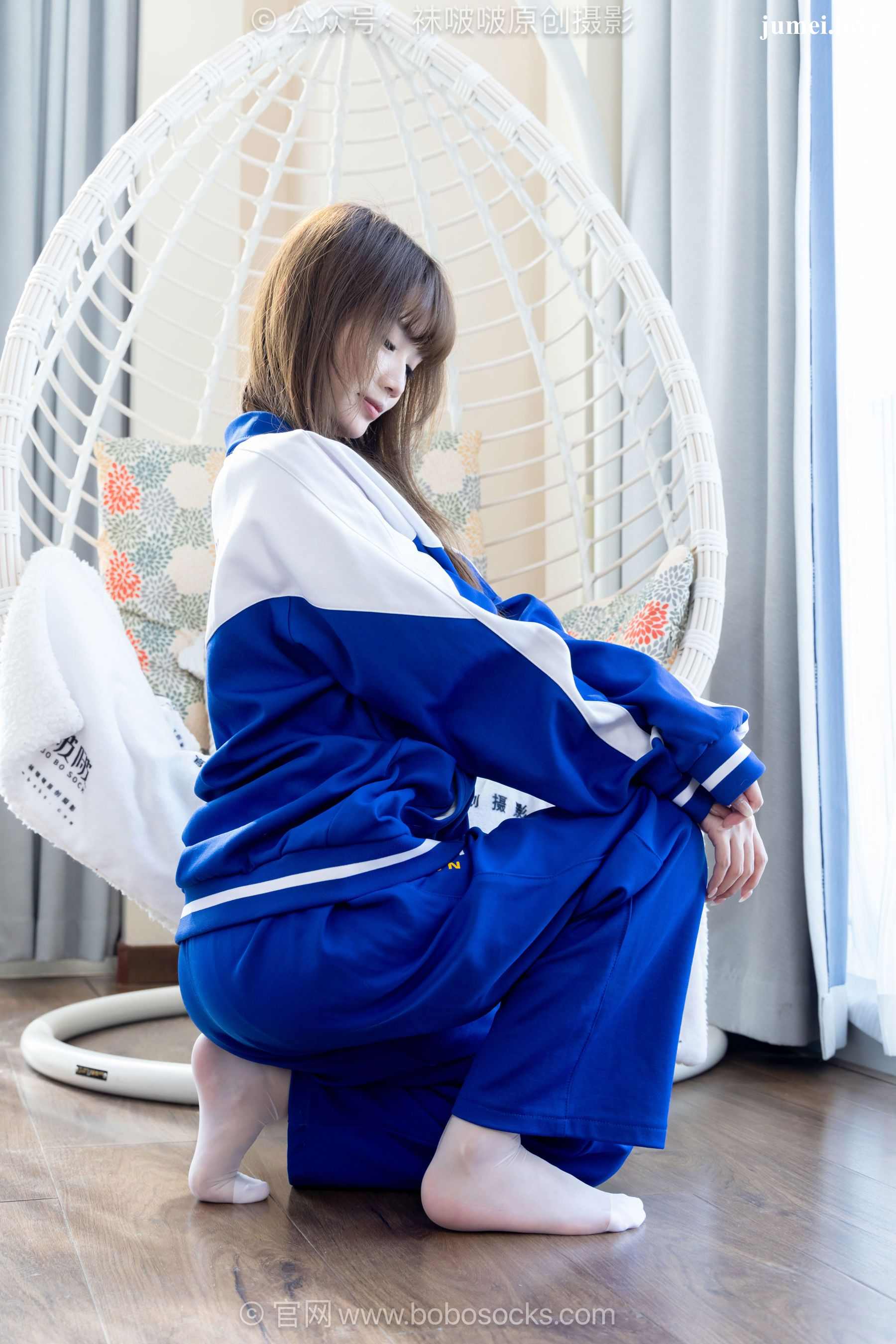 BoBoSocks袜啵啵 No.724 甜甜圈 - 白布鞋、薄白丝、裸足 第111张