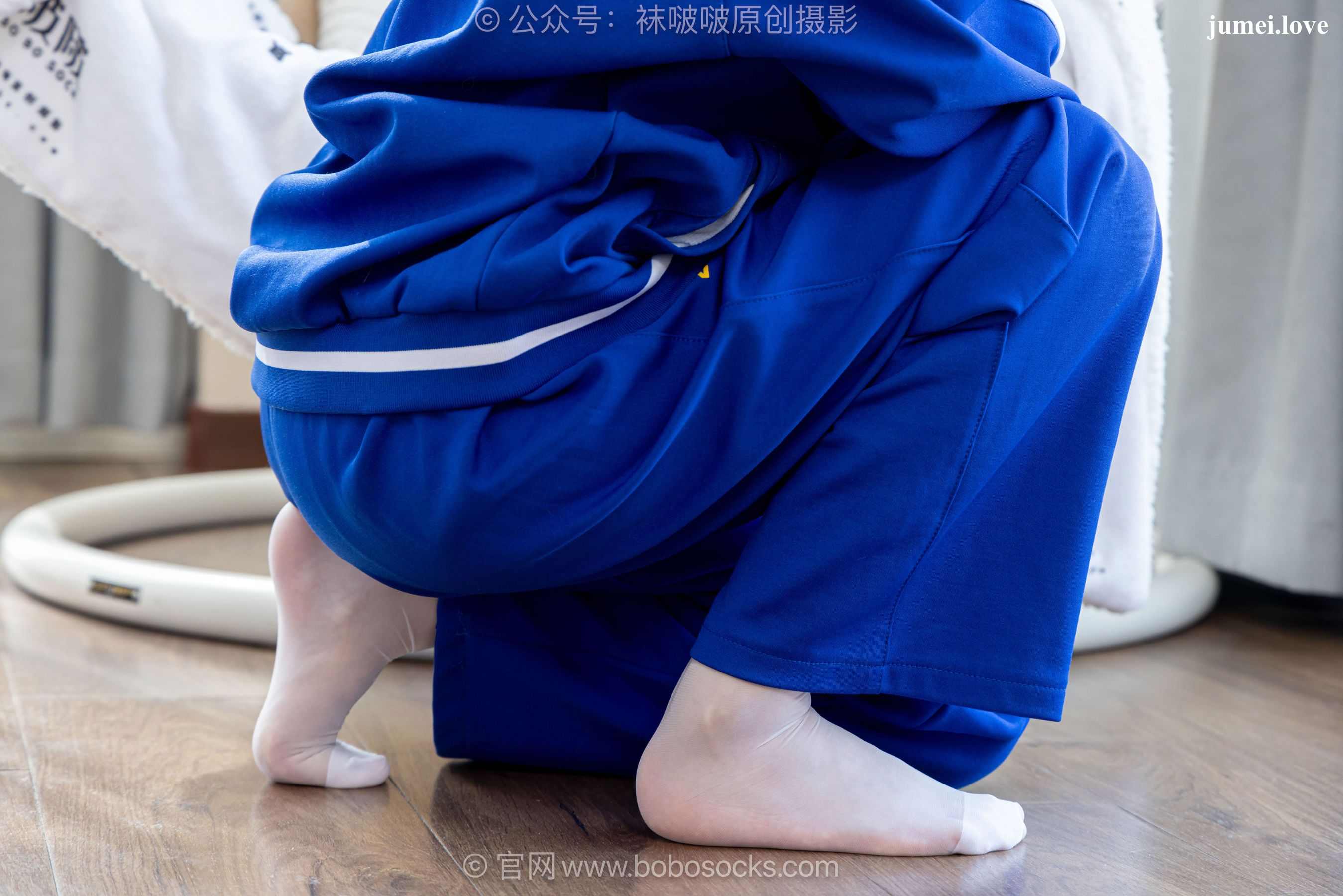 BoBoSocks袜啵啵 No.724 甜甜圈 - 白布鞋、薄白丝、裸足 第114张