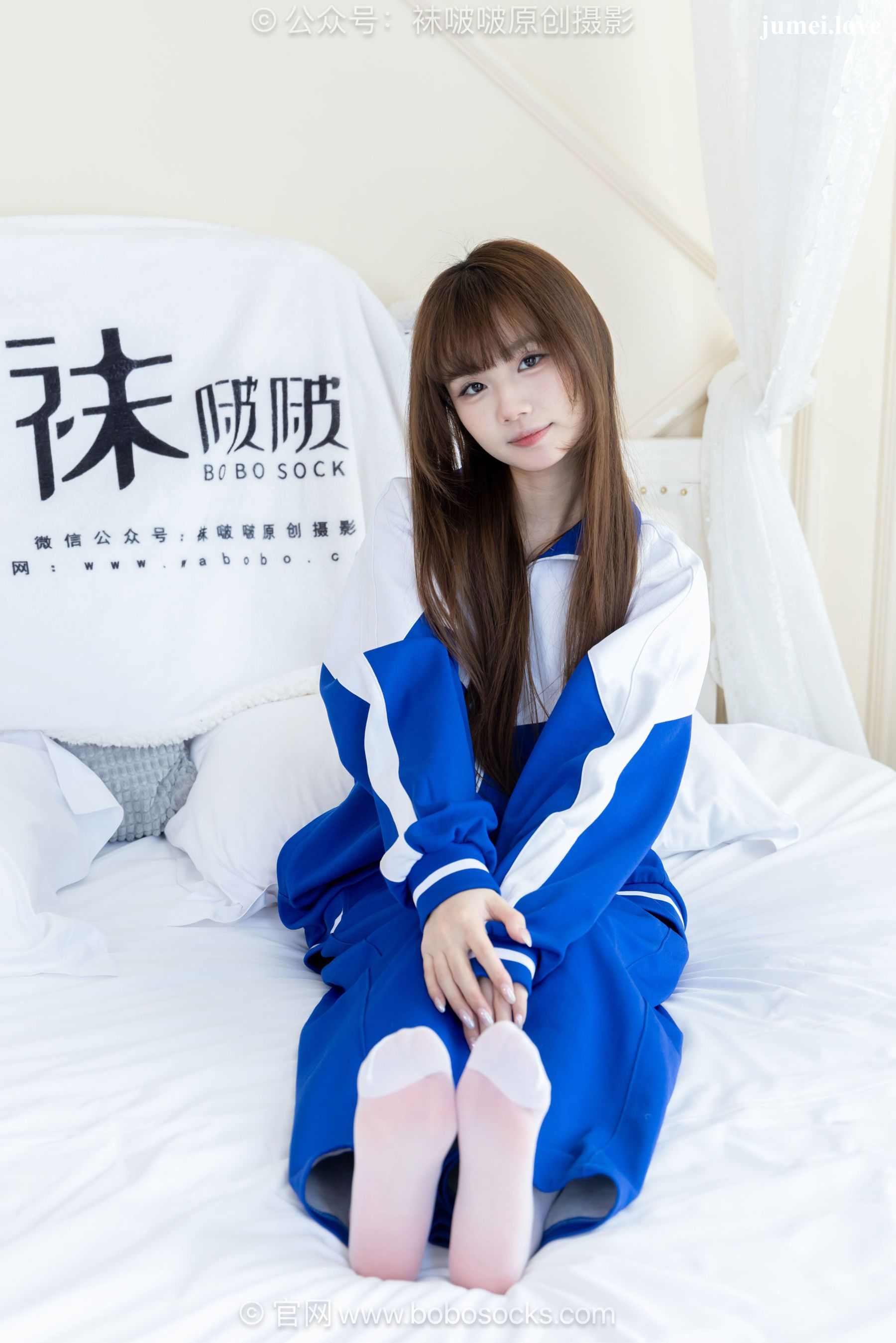 BoBoSocks袜啵啵 No.724 甜甜圈 - 白布鞋、薄白丝、裸足 第117张