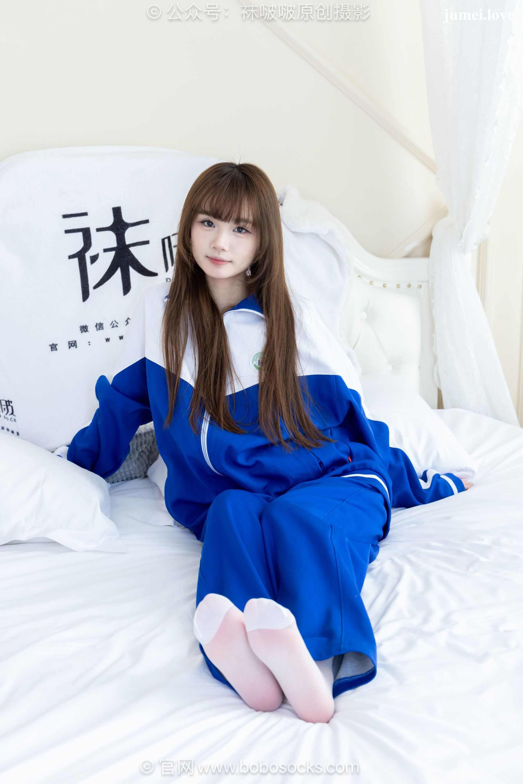 BoBoSocks袜啵啵 No.724 甜甜圈 - 白布鞋、薄白丝、裸足 第118张