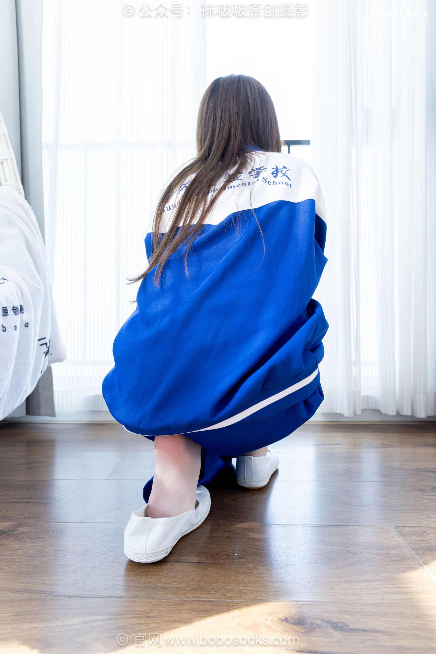BoBoSocks袜啵啵 No.724 甜甜圈 - 白布鞋、薄白丝、裸足 第119张