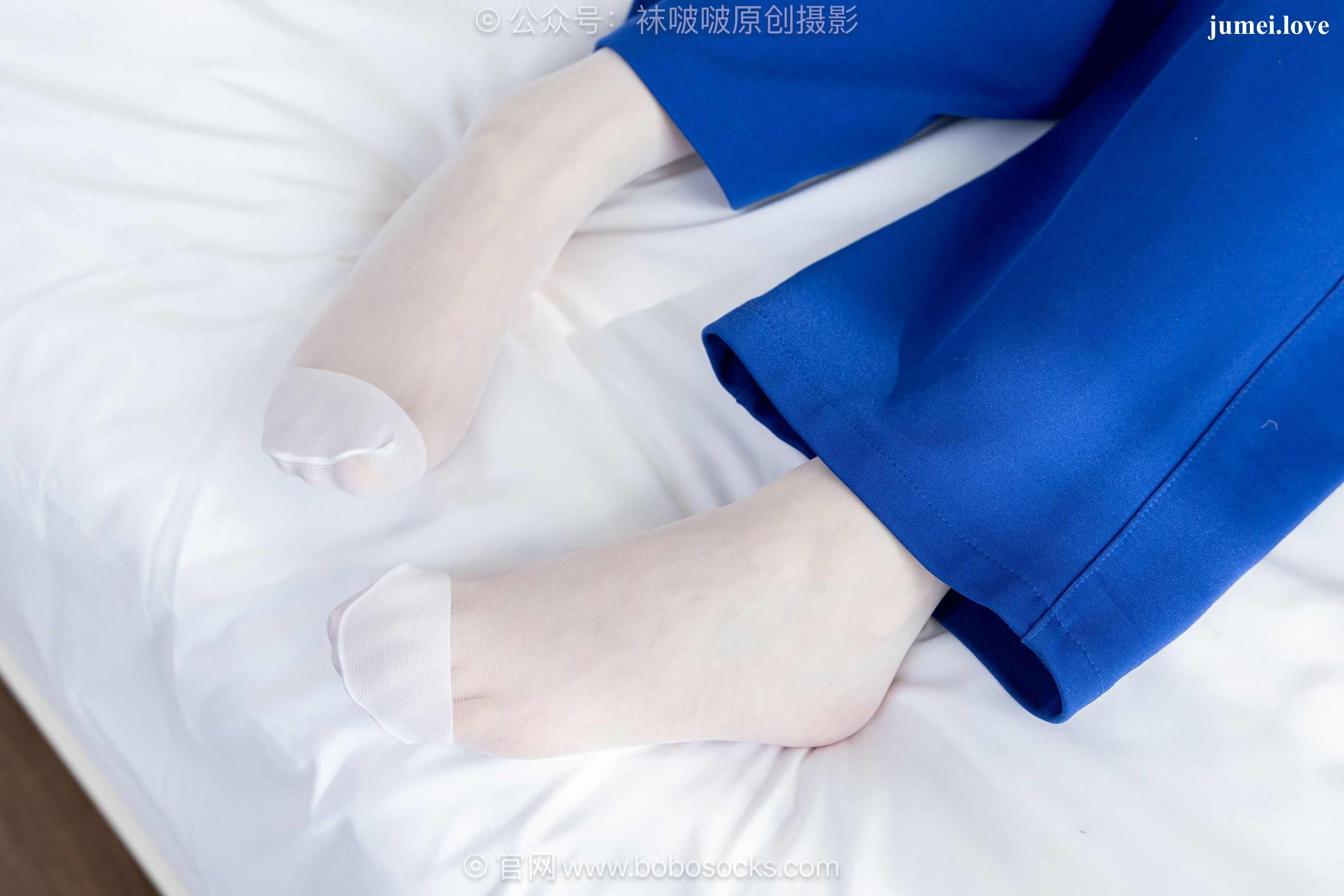 BoBoSocks袜啵啵 No.724 甜甜圈 - 白布鞋、薄白丝、裸足 第127张