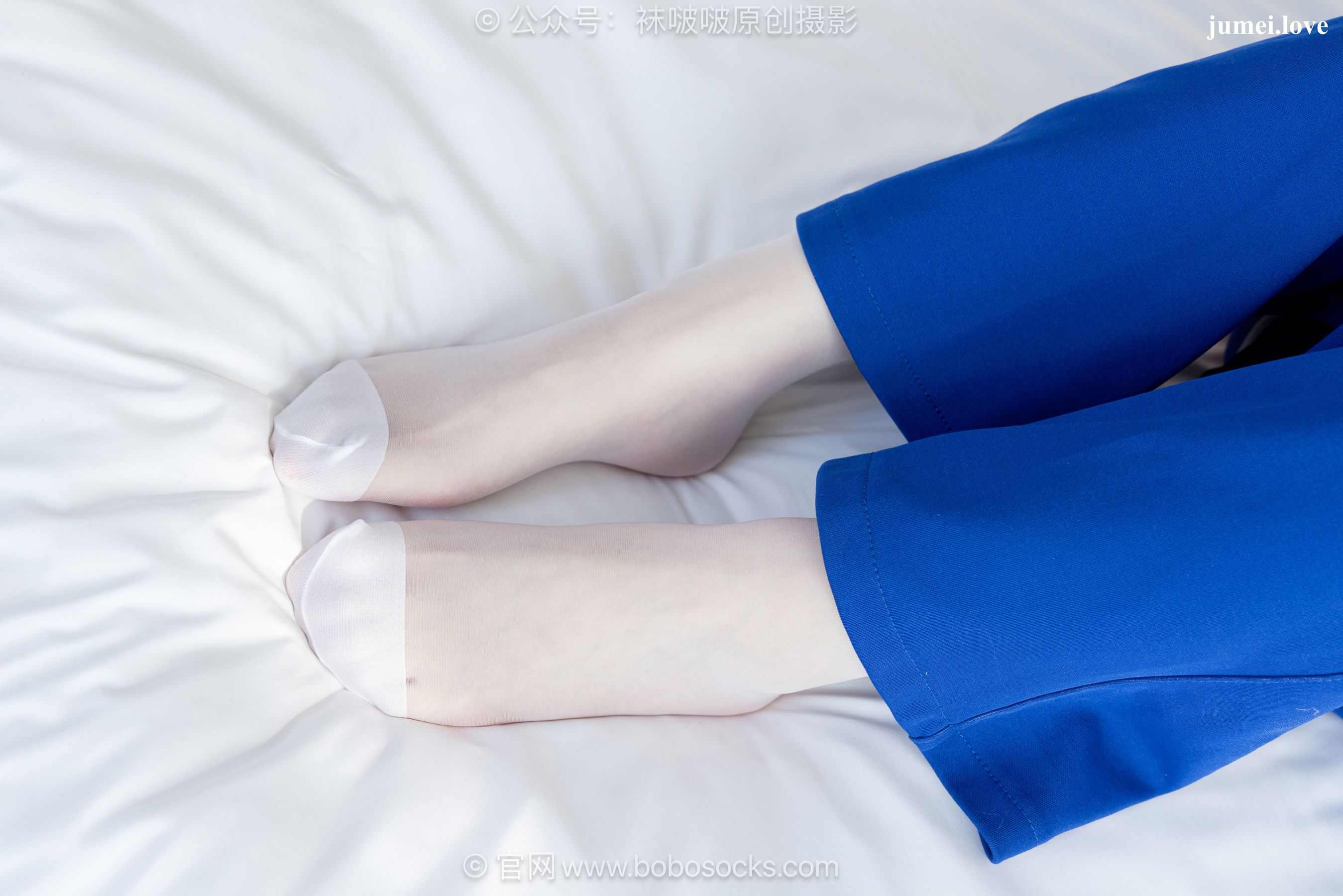 BoBoSocks袜啵啵 No.724 甜甜圈 - 白布鞋、薄白丝、裸足 第128张