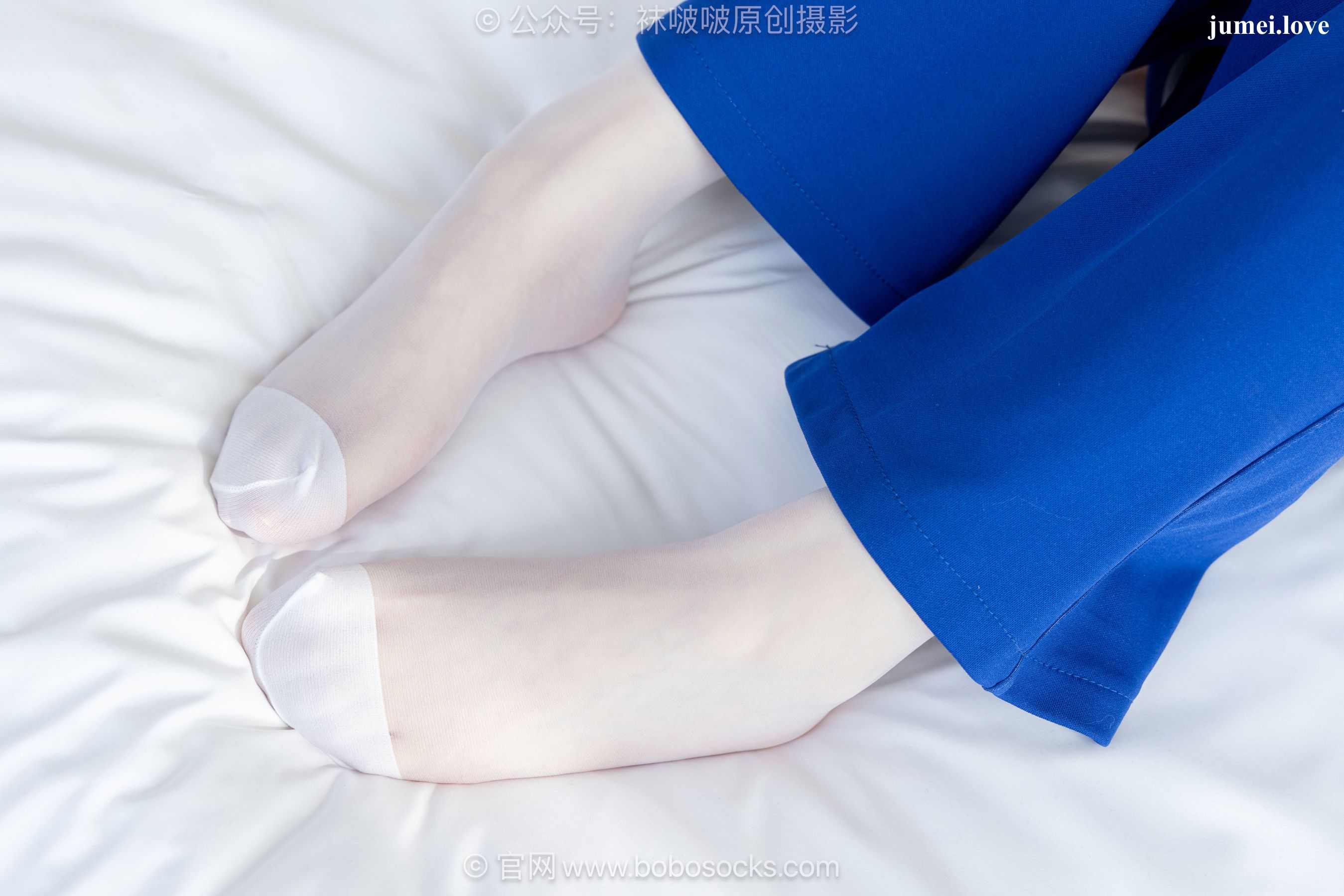 BoBoSocks袜啵啵 No.724 甜甜圈 - 白布鞋、薄白丝、裸足 第129张