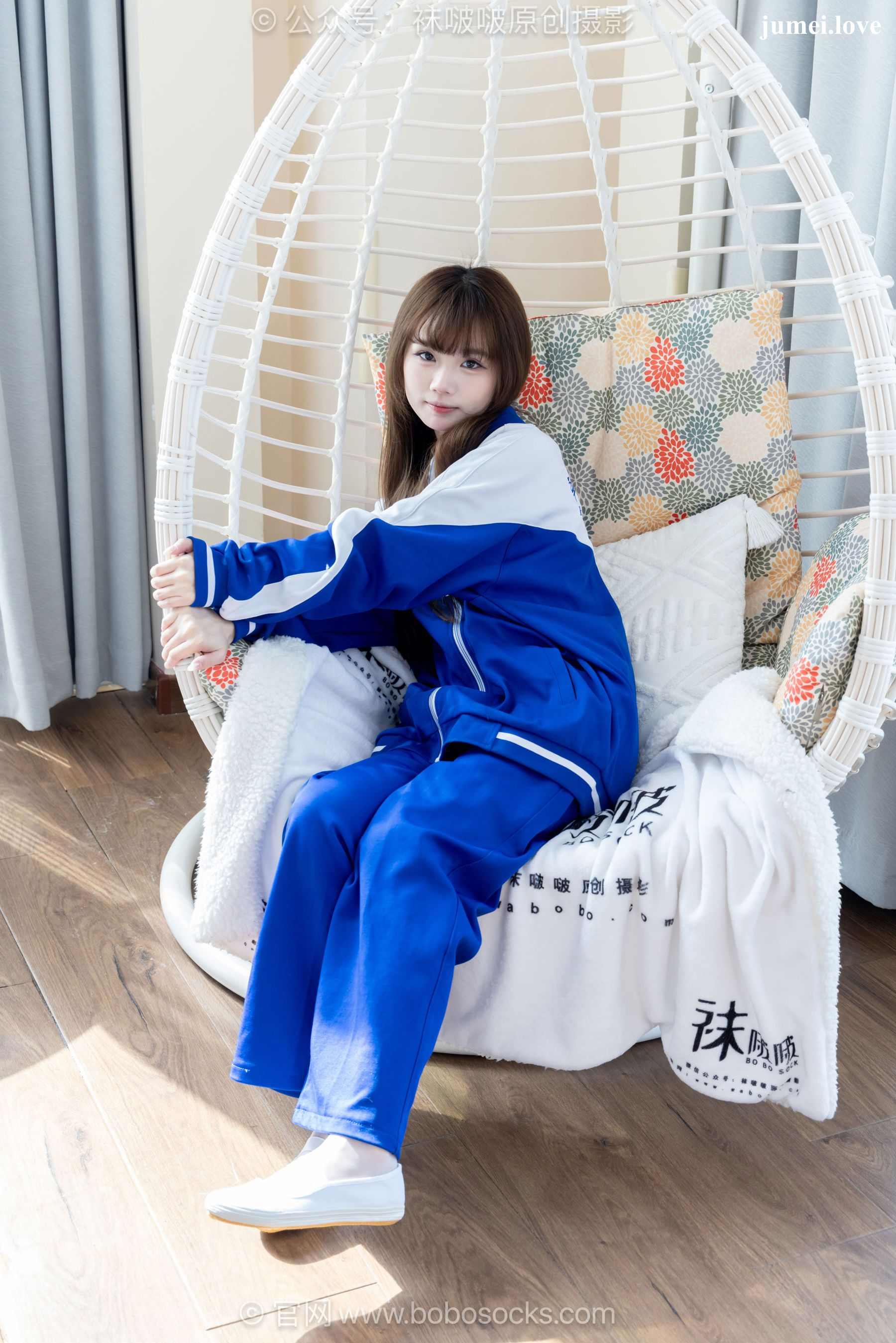 BoBoSocks袜啵啵 No.724 甜甜圈 - 白布鞋、薄白丝、裸足 第76张