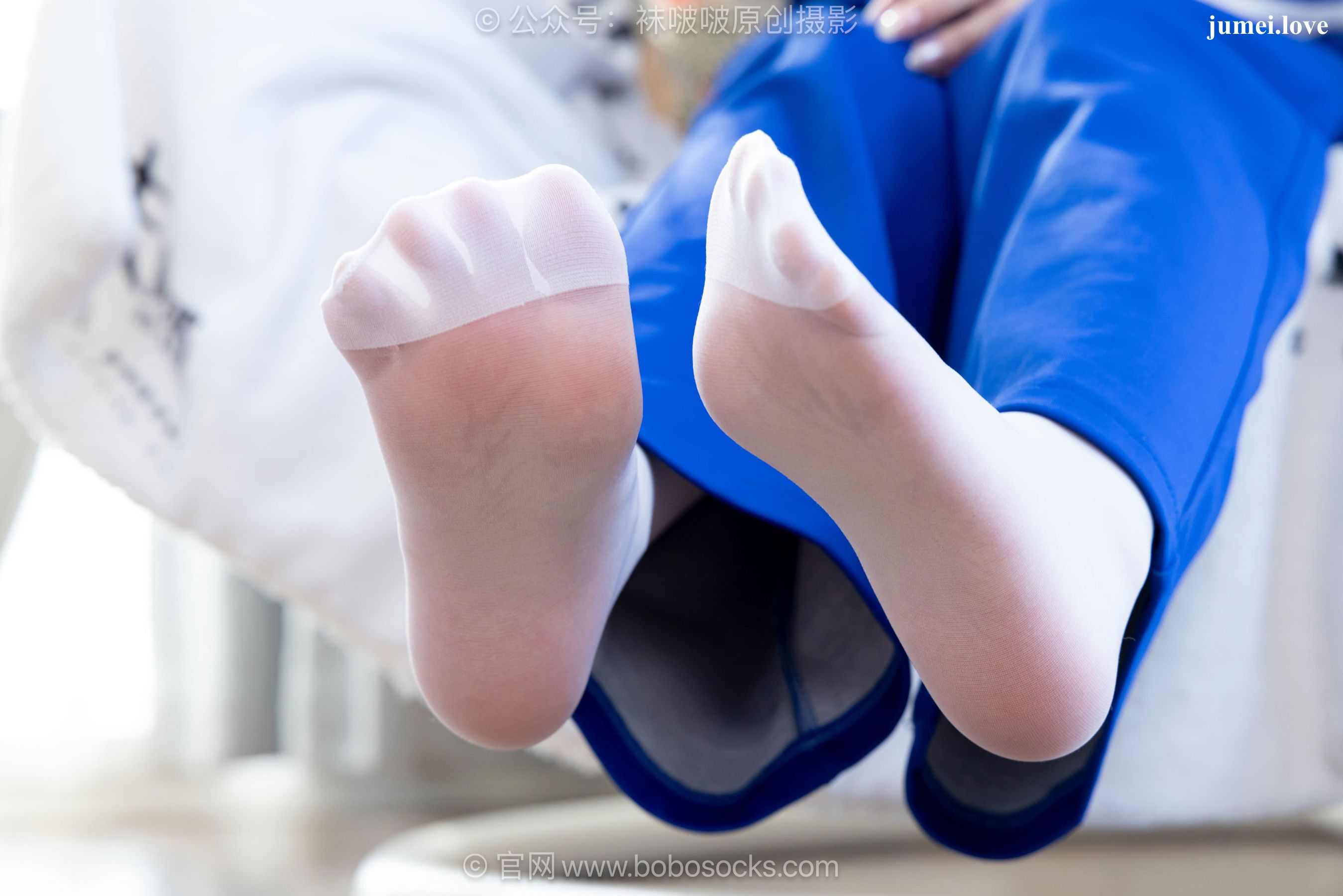 BoBoSocks袜啵啵 No.724 甜甜圈 - 白布鞋、薄白丝、裸足 第88张