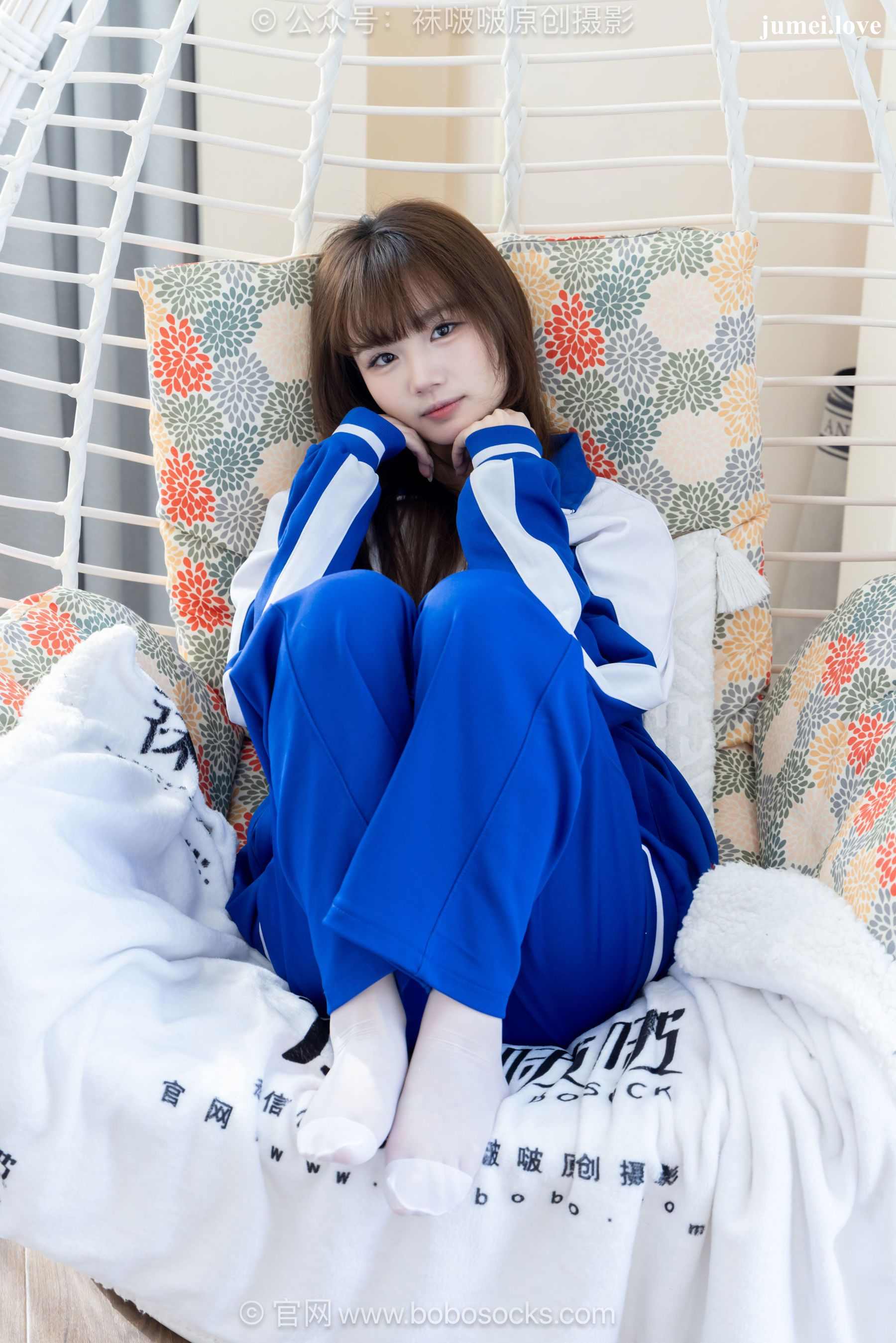 BoBoSocks袜啵啵 No.724 甜甜圈 - 白布鞋、薄白丝、裸足 第94张