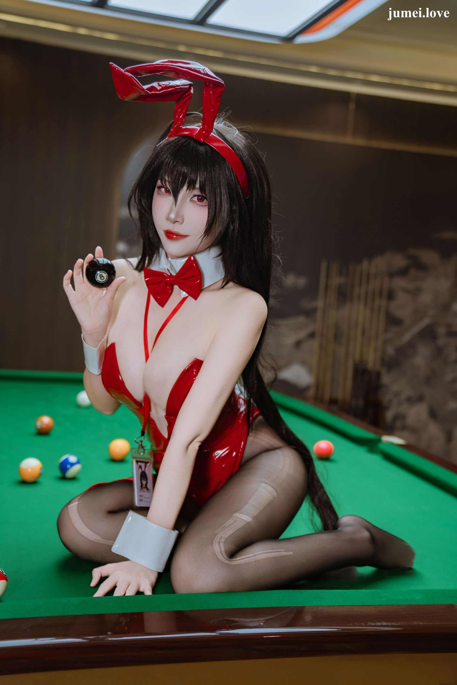 人气Coser二佐Nisa - 碧蓝航线 大凤 桌球兔女郎 第10张