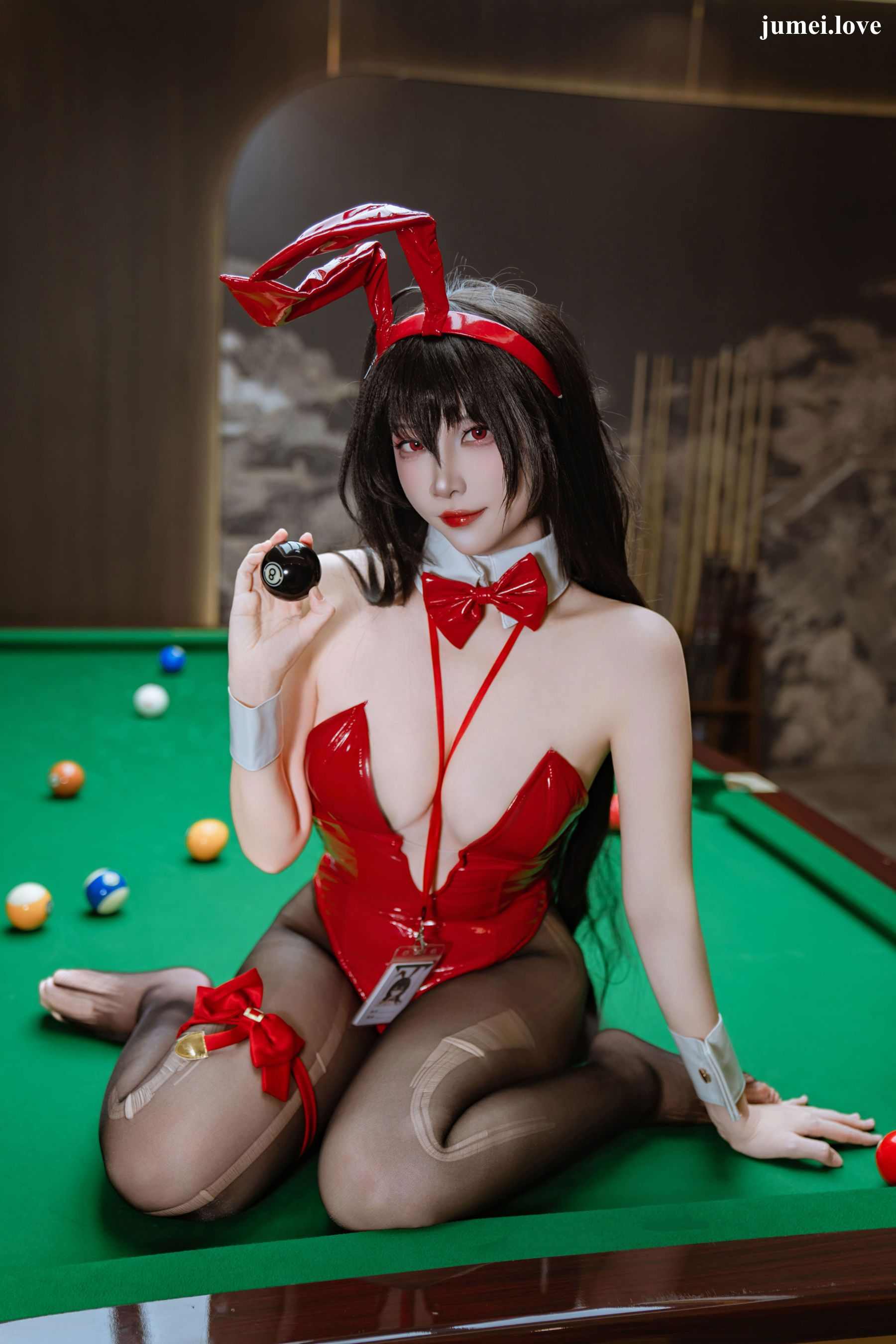 人气Coser二佐Nisa - 碧蓝航线 大凤 桌球兔女郎 第12张