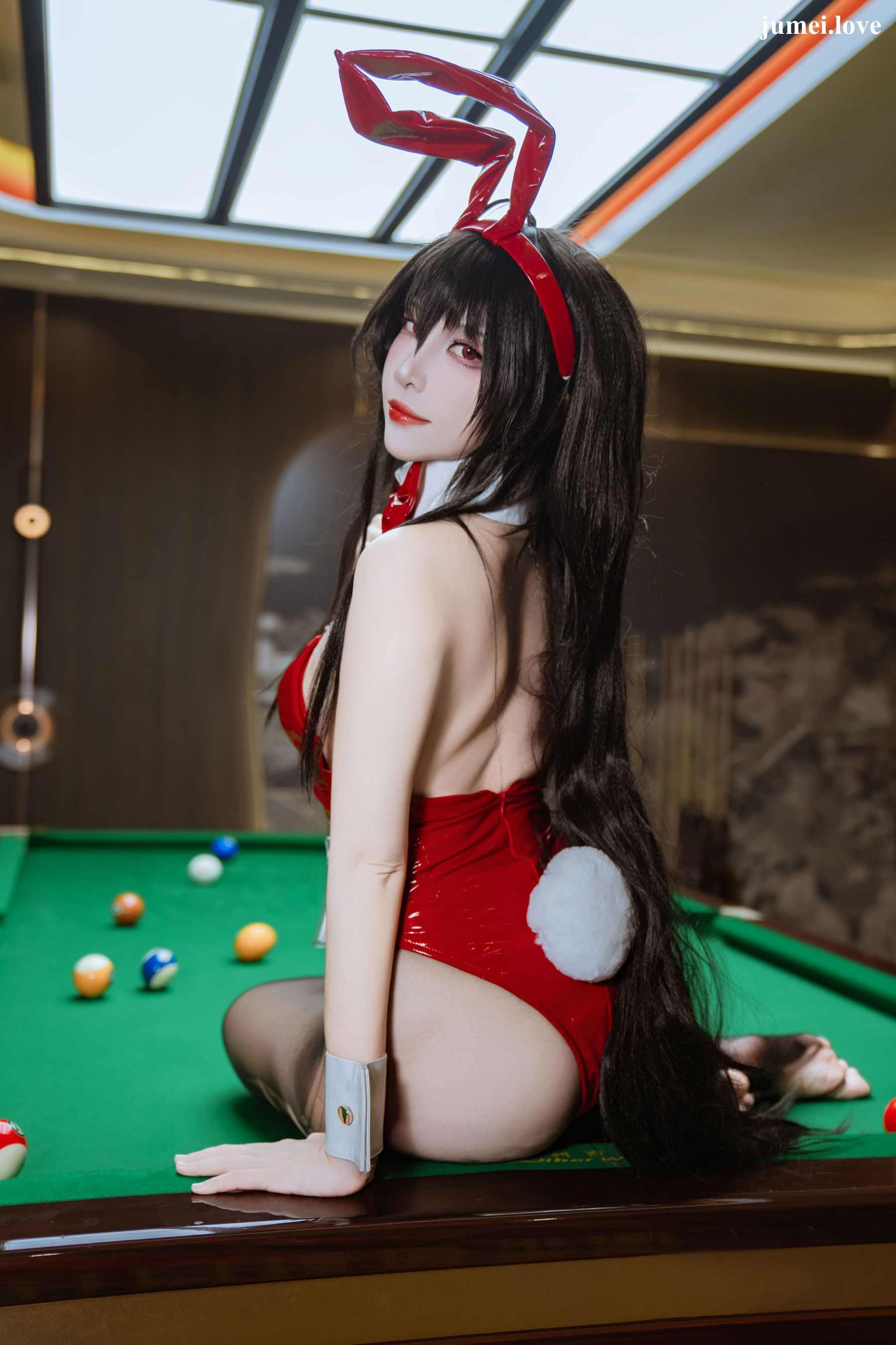 人气Coser二佐Nisa - 碧蓝航线 大凤 桌球兔女郎 第13张