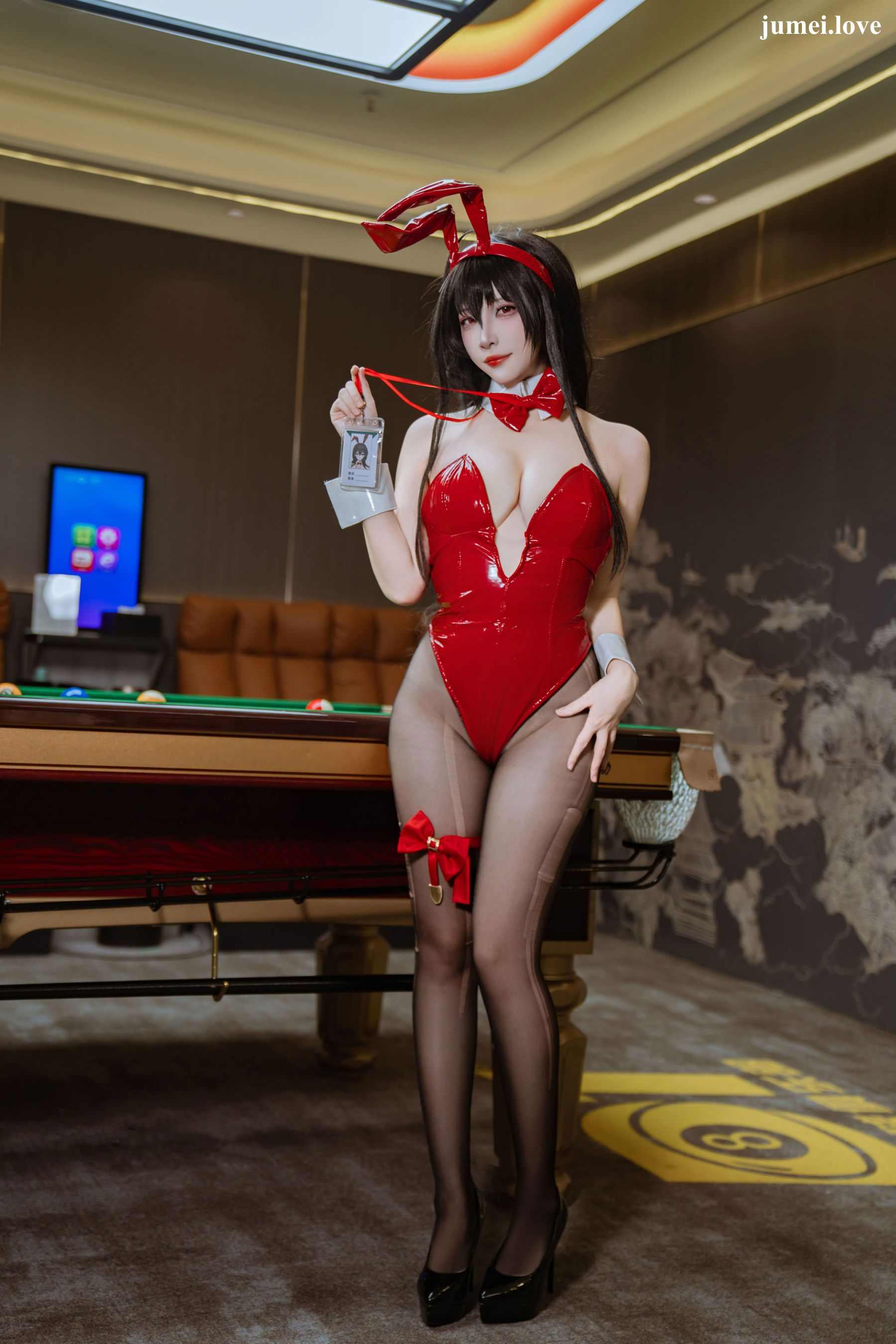 人气Coser二佐Nisa - 碧蓝航线 大凤 桌球兔女郎 第19张