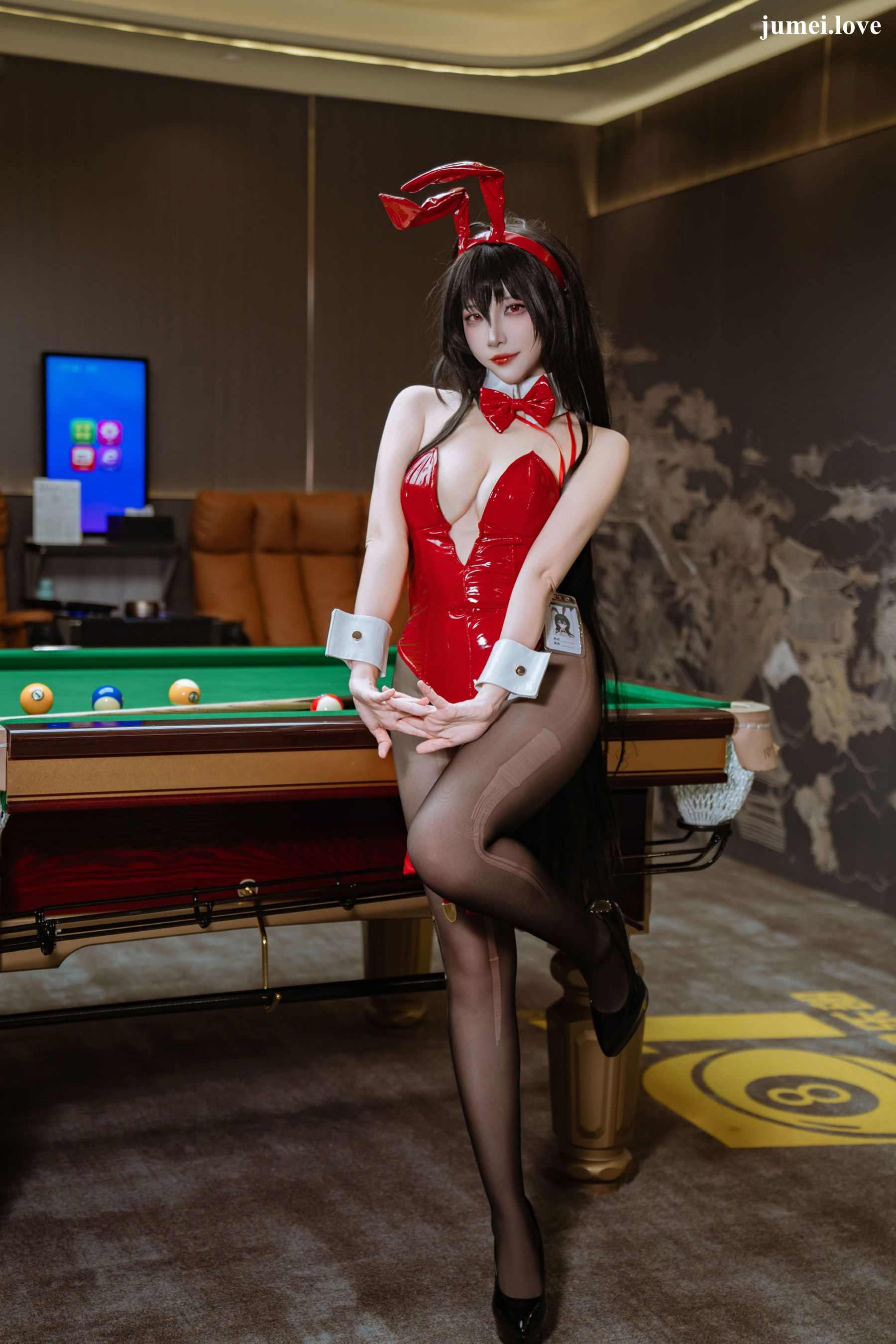 人气Coser二佐Nisa - 碧蓝航线 大凤 桌球兔女郎 第21张