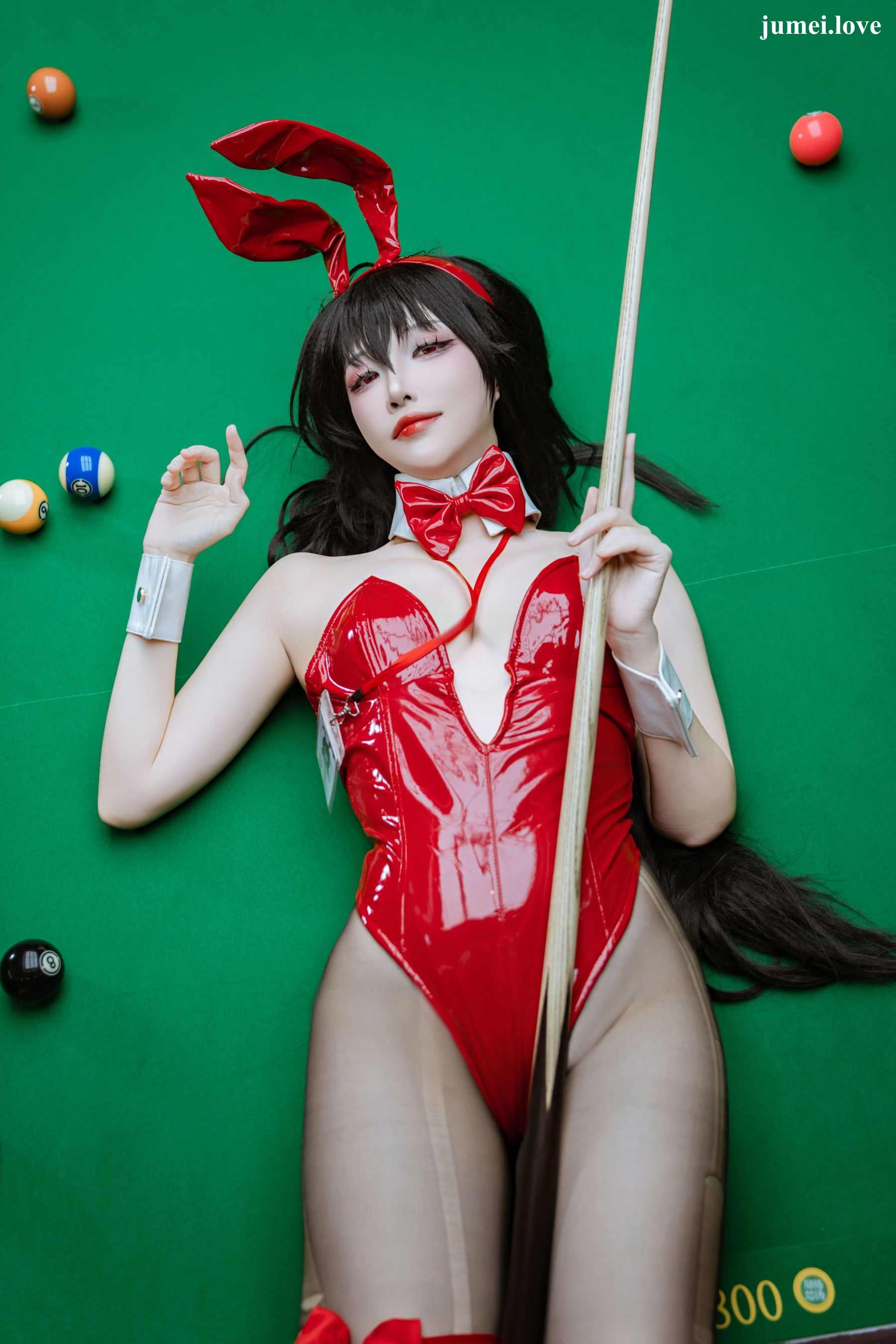 人气Coser二佐Nisa - 碧蓝航线 大凤 桌球兔女郎 第7张