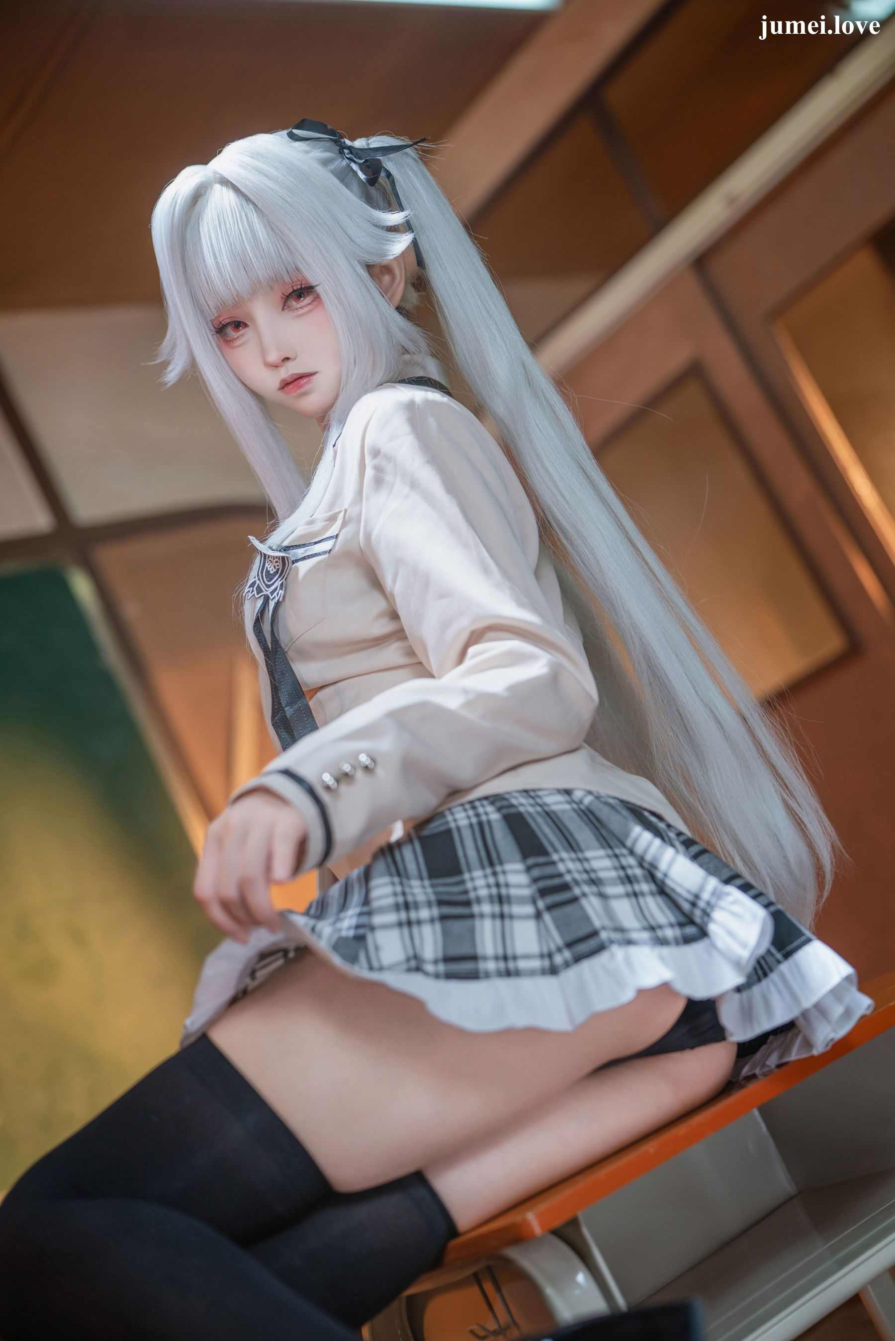 动漫博主大大卷卷小卷 - 美少女万华镜 校服 第4张