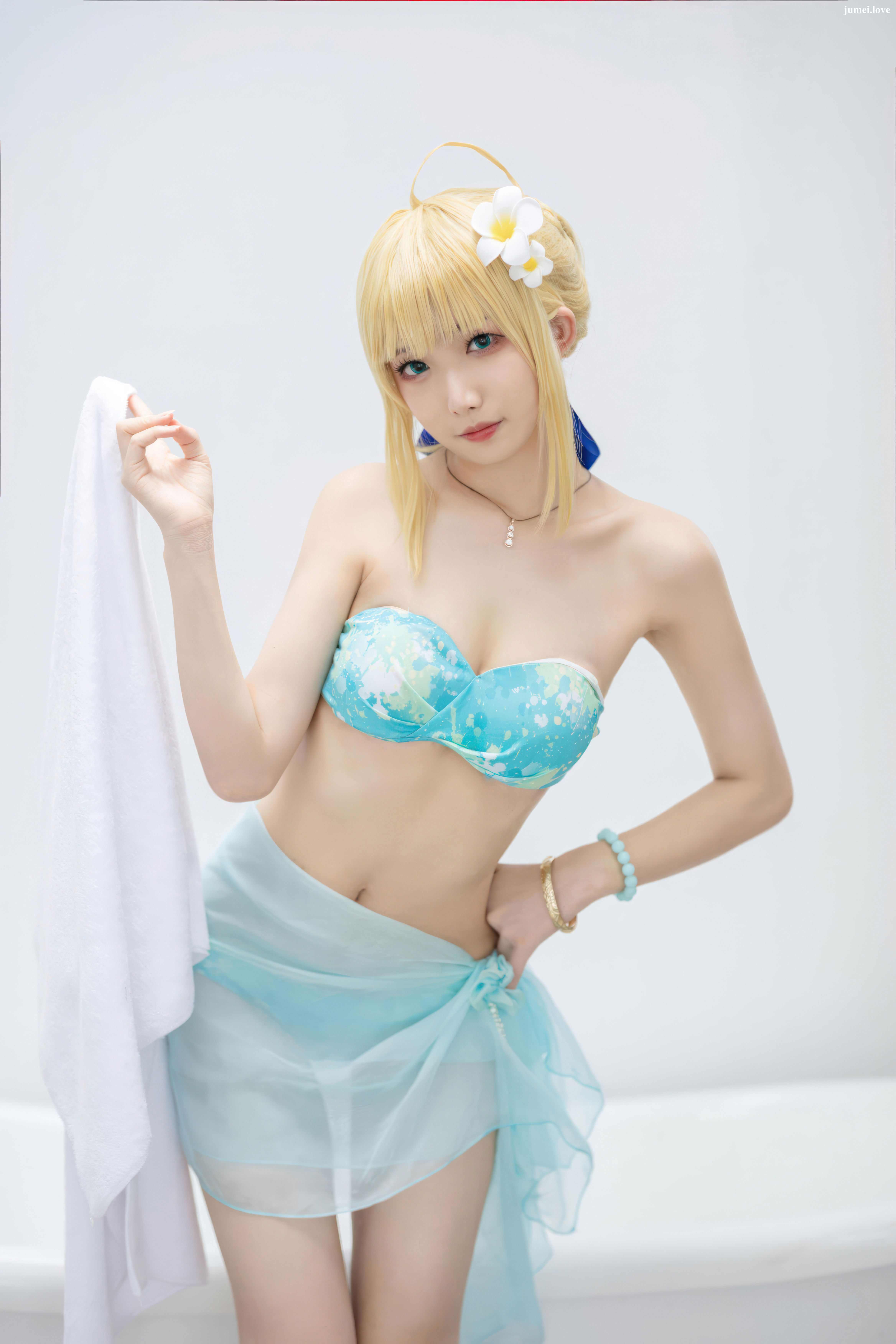 动漫博主封疆疆v - FGO Saber 泳装 第12张