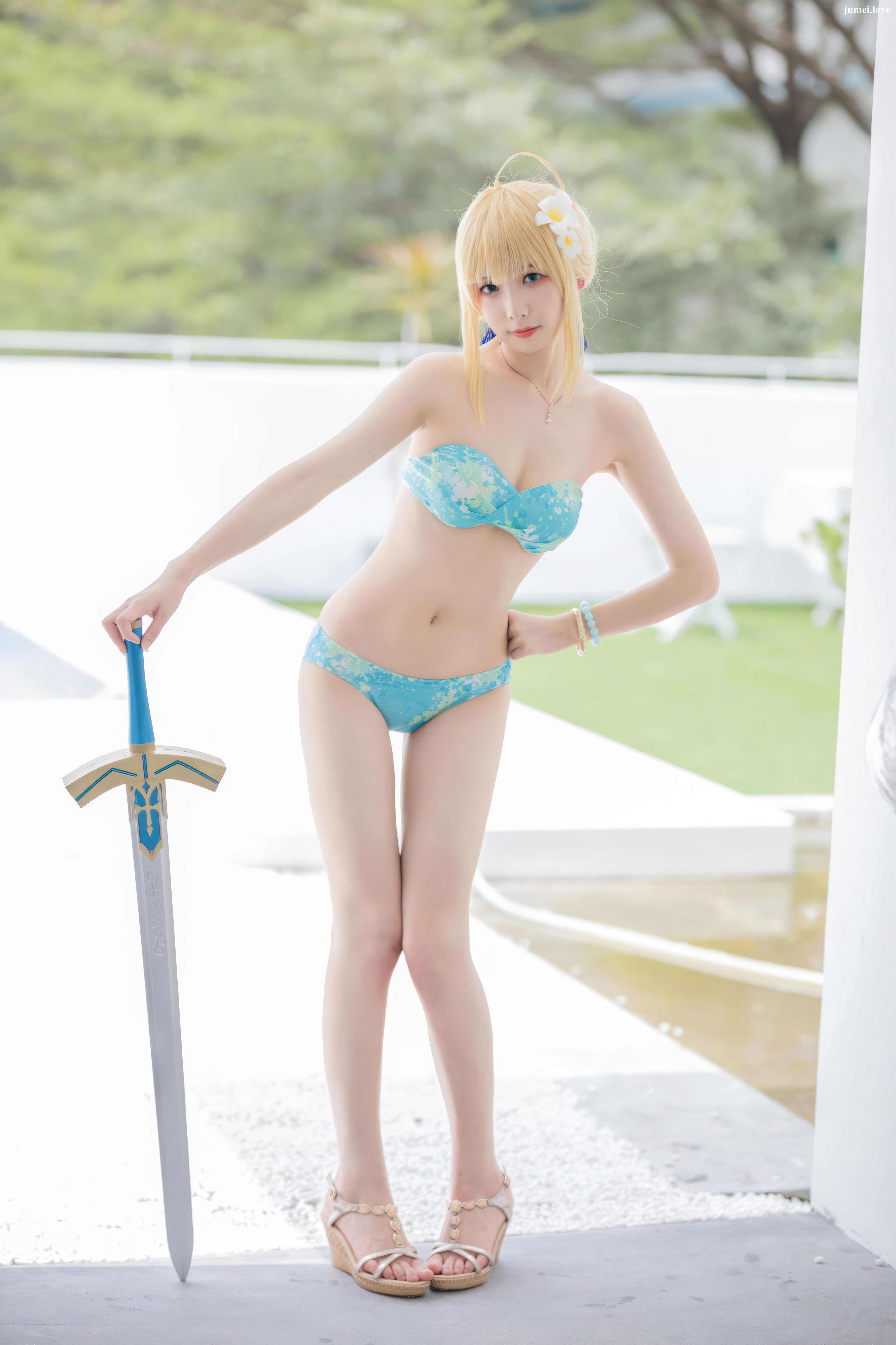 动漫博主封疆疆v - FGO Saber 泳装 第30张