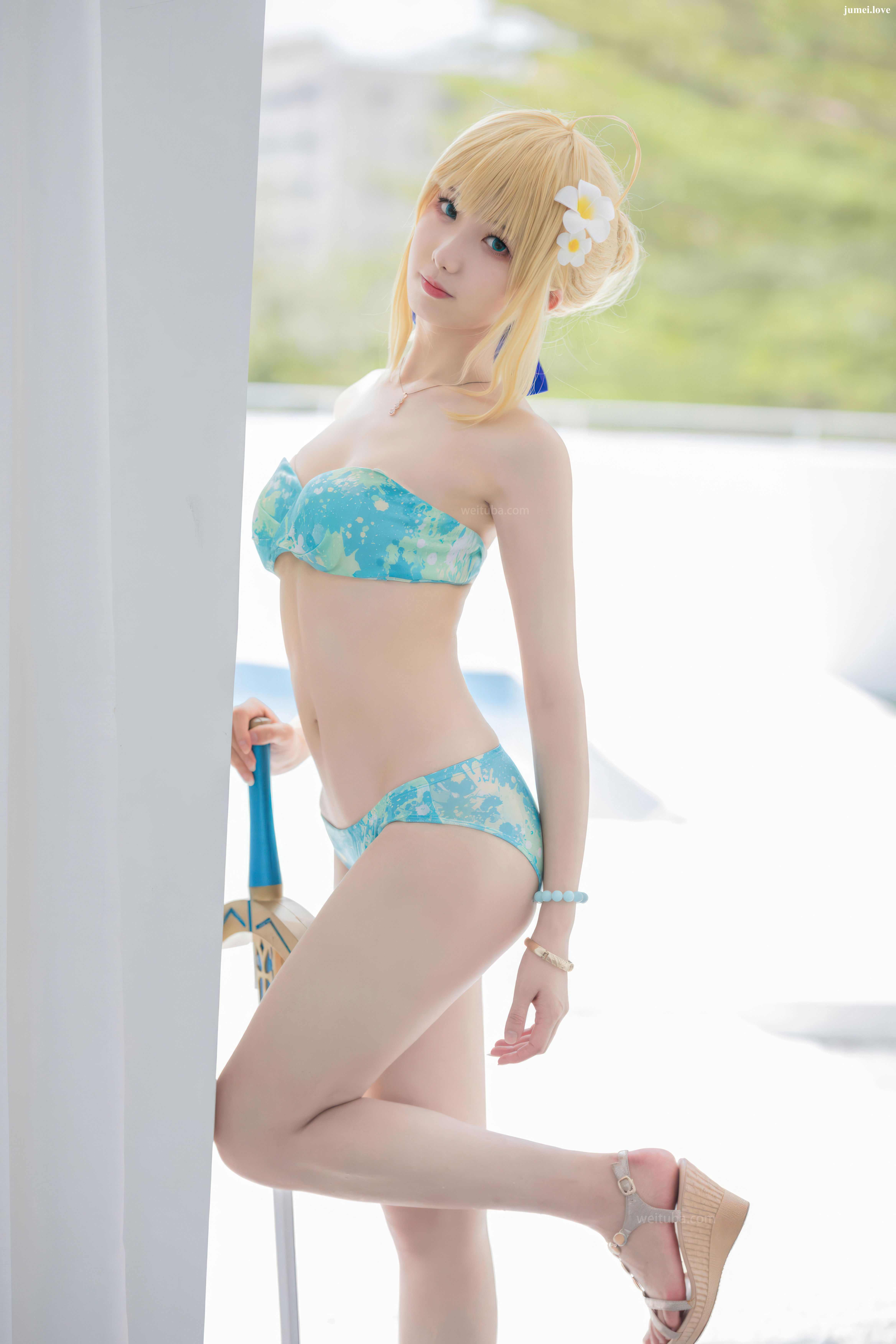 动漫博主封疆疆v - FGO Saber 泳装 第32张
